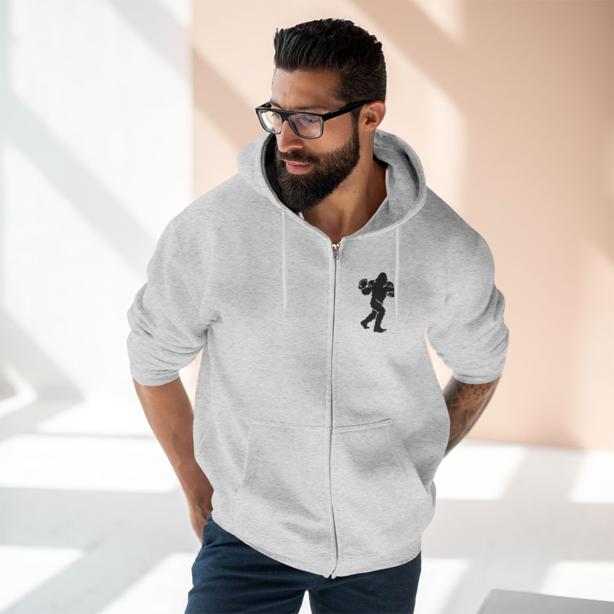 Ventana Snapsquatch Unisex - Zip Cotton Blend Fleece Hoodie