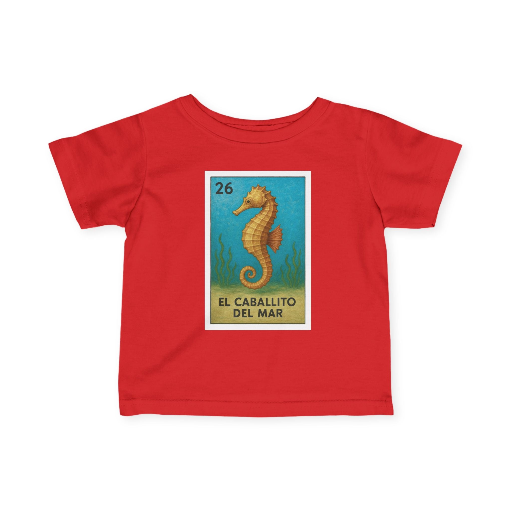 Seahorse Lotería - Infant 100% Cotton T-Shirt (La Orca)