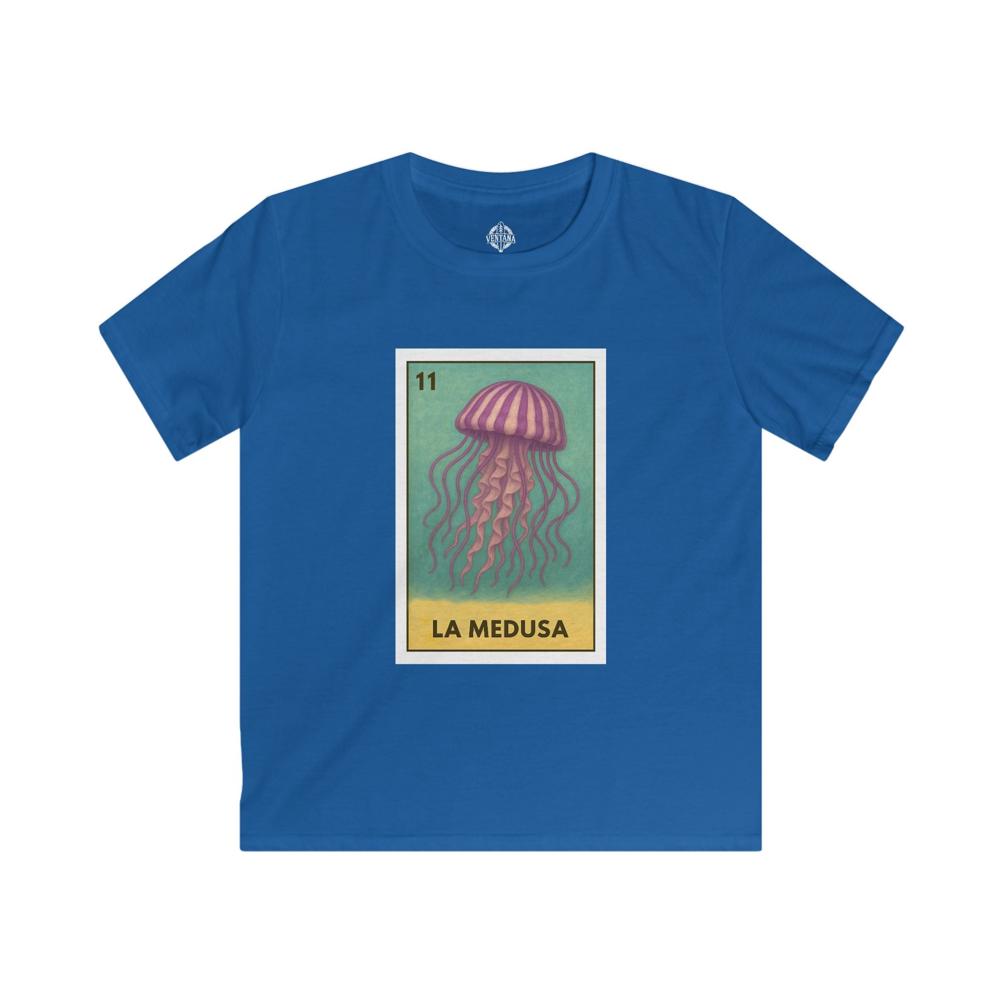 Sea Jelly Lotería Kids - Soft Style U.S. Cotton T-Shirt (La Medusa)