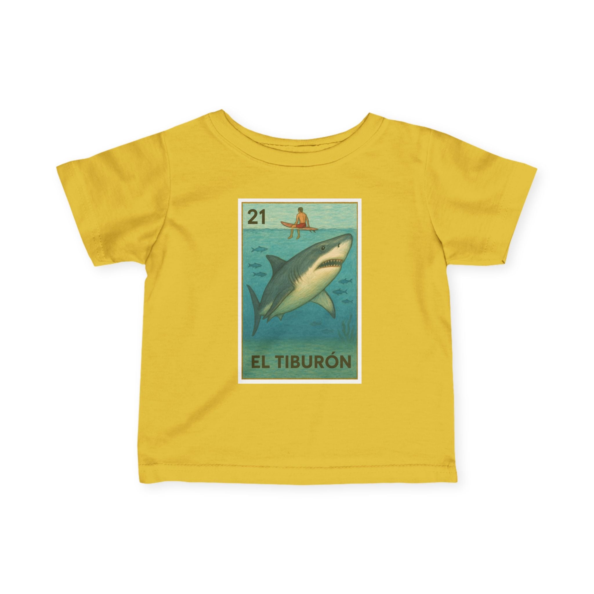 Shark Lotería - Infant 100% Cotton T-Shirt (El Tiburón)