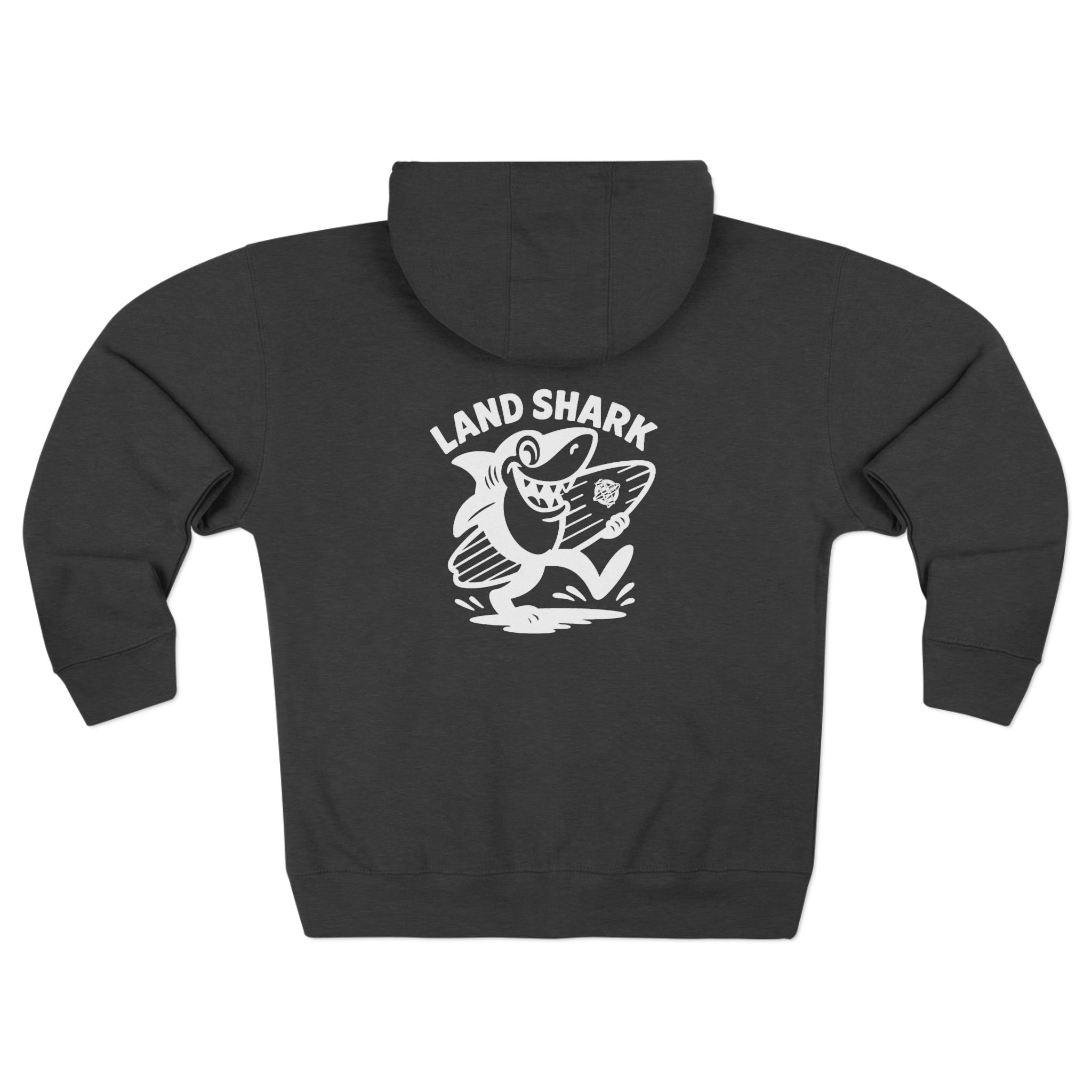Land Shark Unisex - Zip Cotton Blend Fleece Hoodie