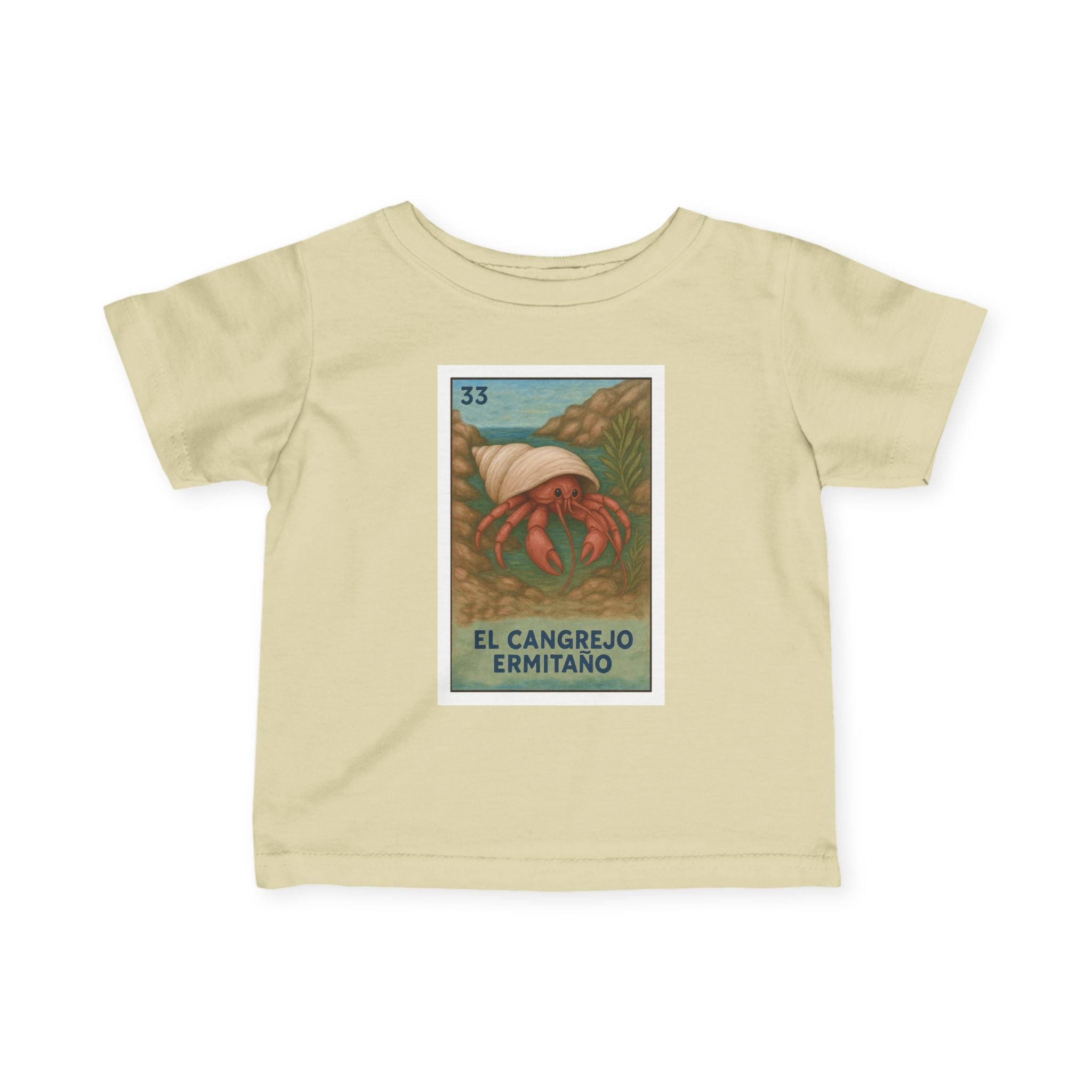 Hermit Crab Lotería - Infant 100% Cotton T-Shirt (El Cangrejo Ermitaño)
