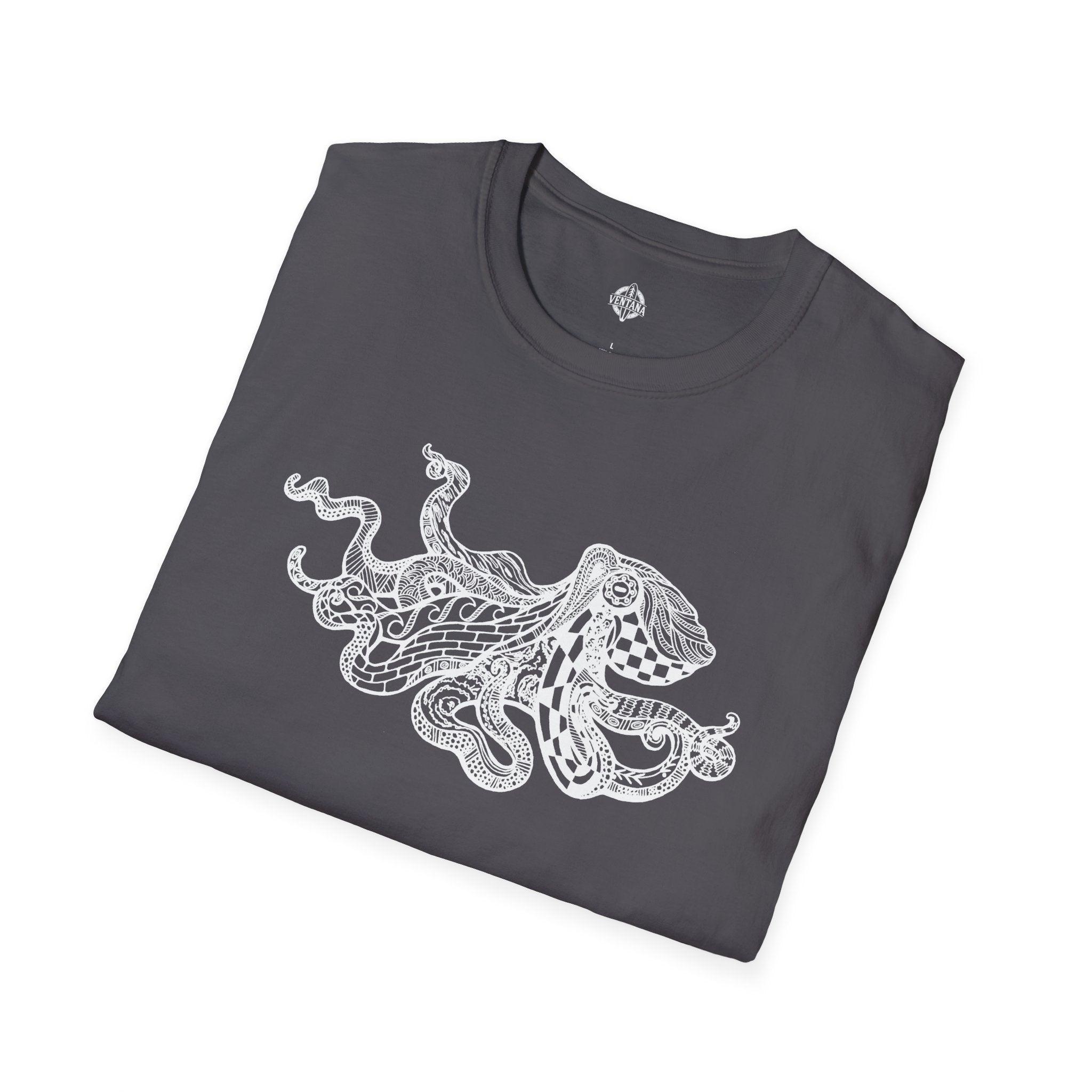 Ventangle Octopus Unisex - Soft Style U.S. Cotton T-Shirt