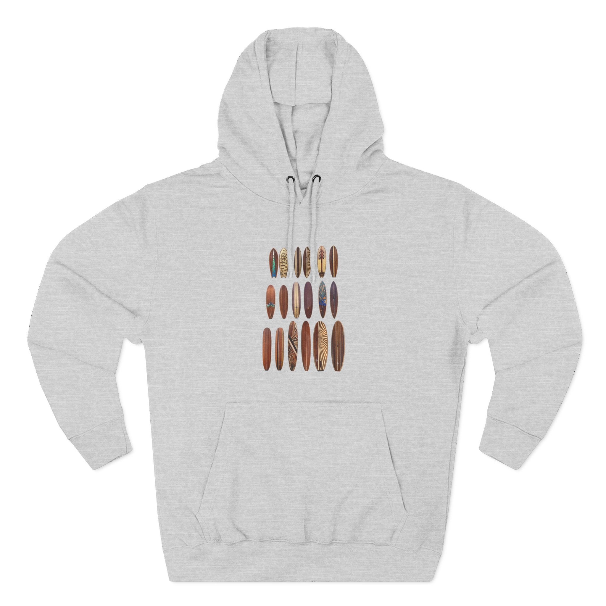 Ventana Wooden Surfboards Unisex - Pull-Over Cotton Blend Fleece Hoodie