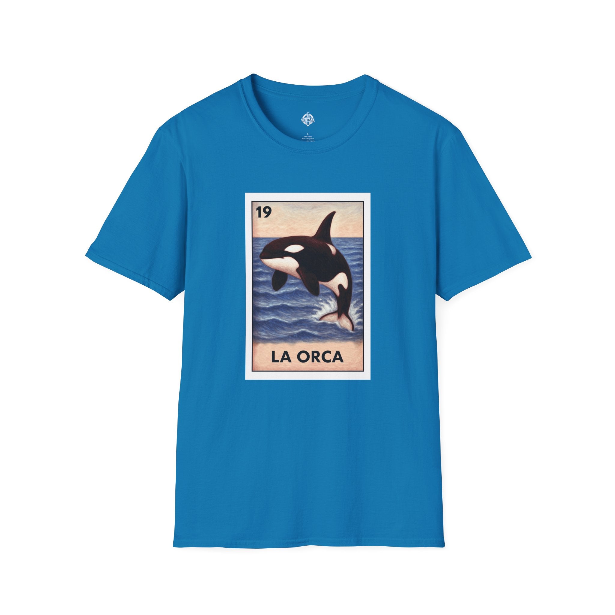 Orca Lotería Unisex - Soft Style U.S. Cotton T-Shirt (La Orca)