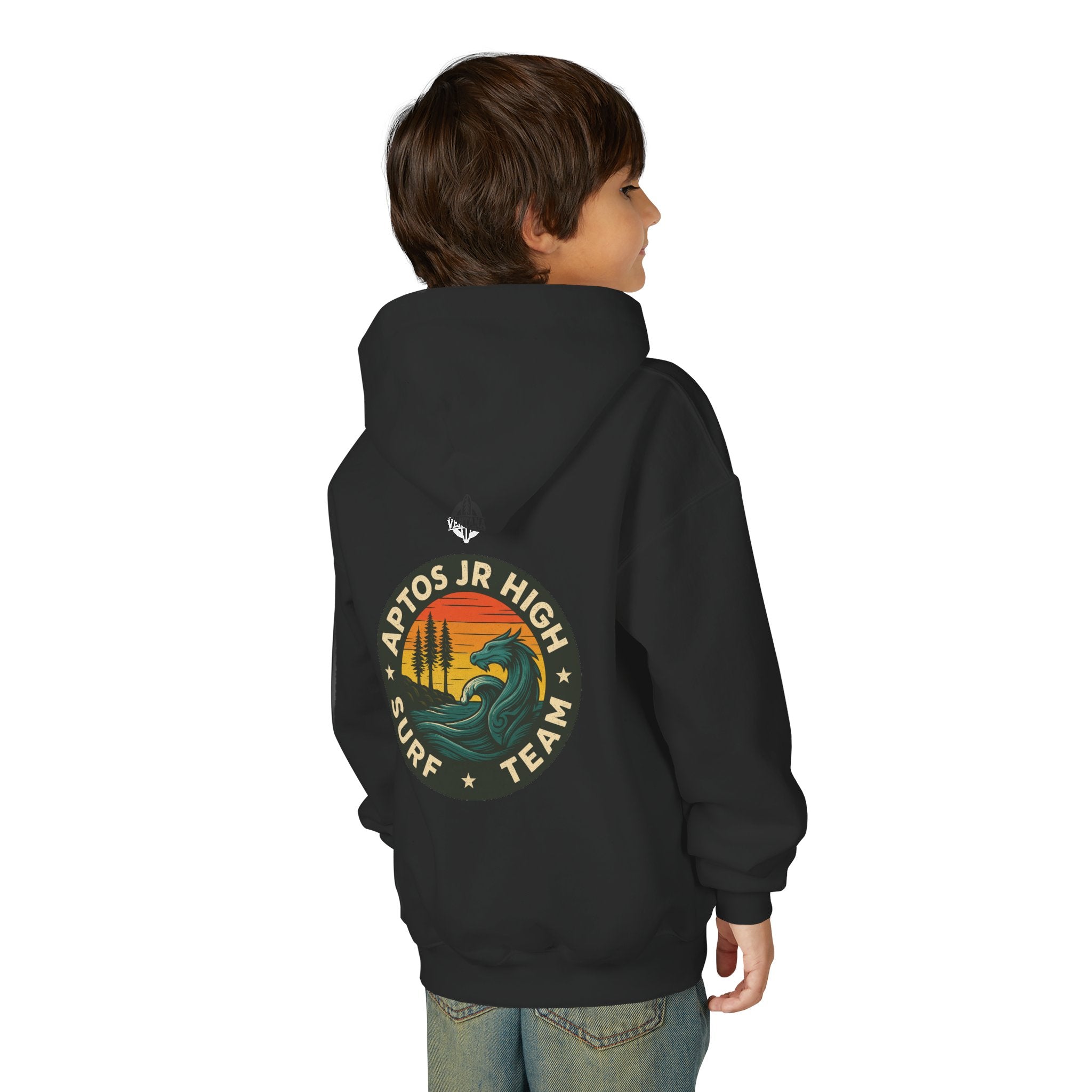 Aptos Jr High Surf Team Youth Pull-Over Hoodie - Heavy Blend Sweatshirt