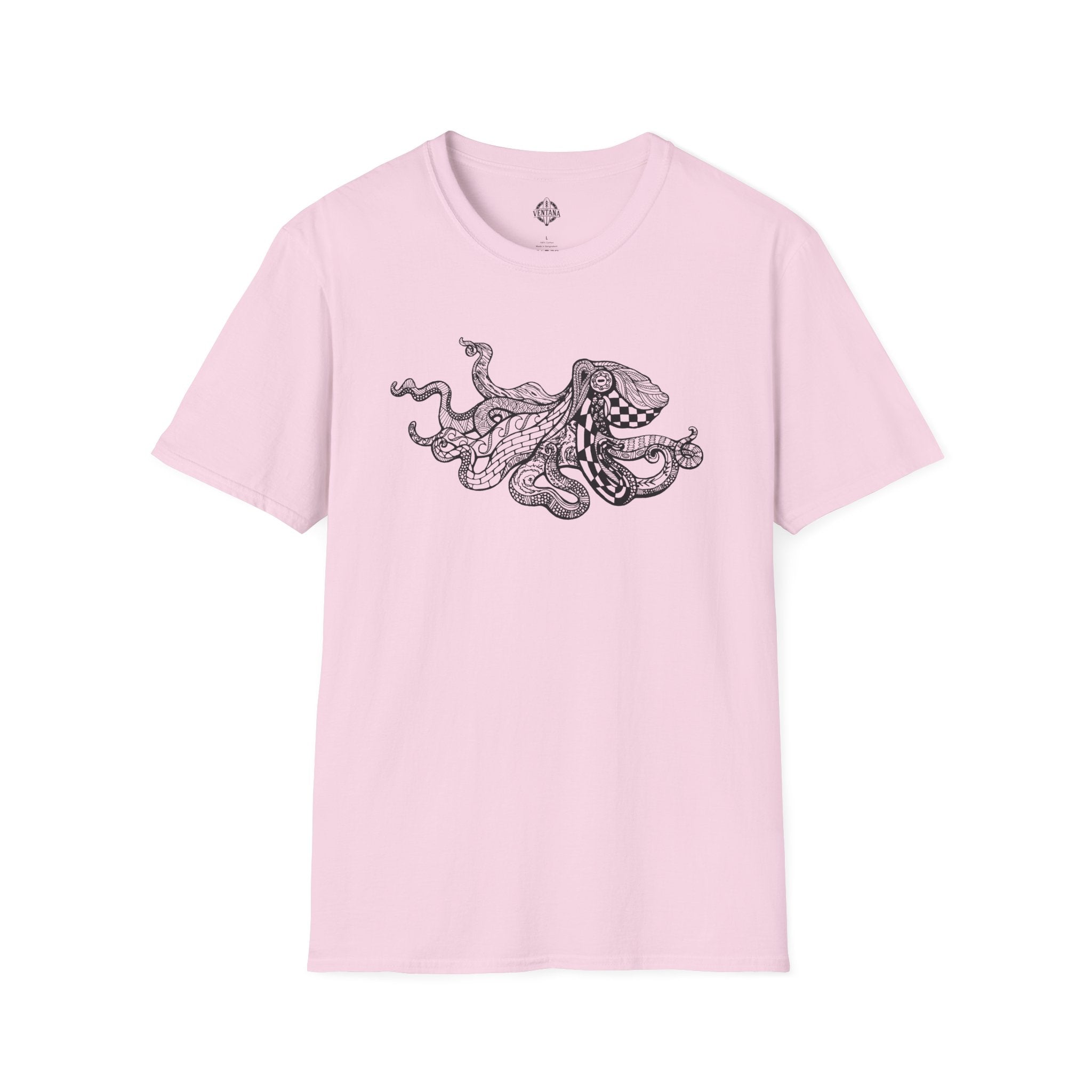 Ventangle Octopus Unisex - Soft Style U.S. Cotton T-Shirt