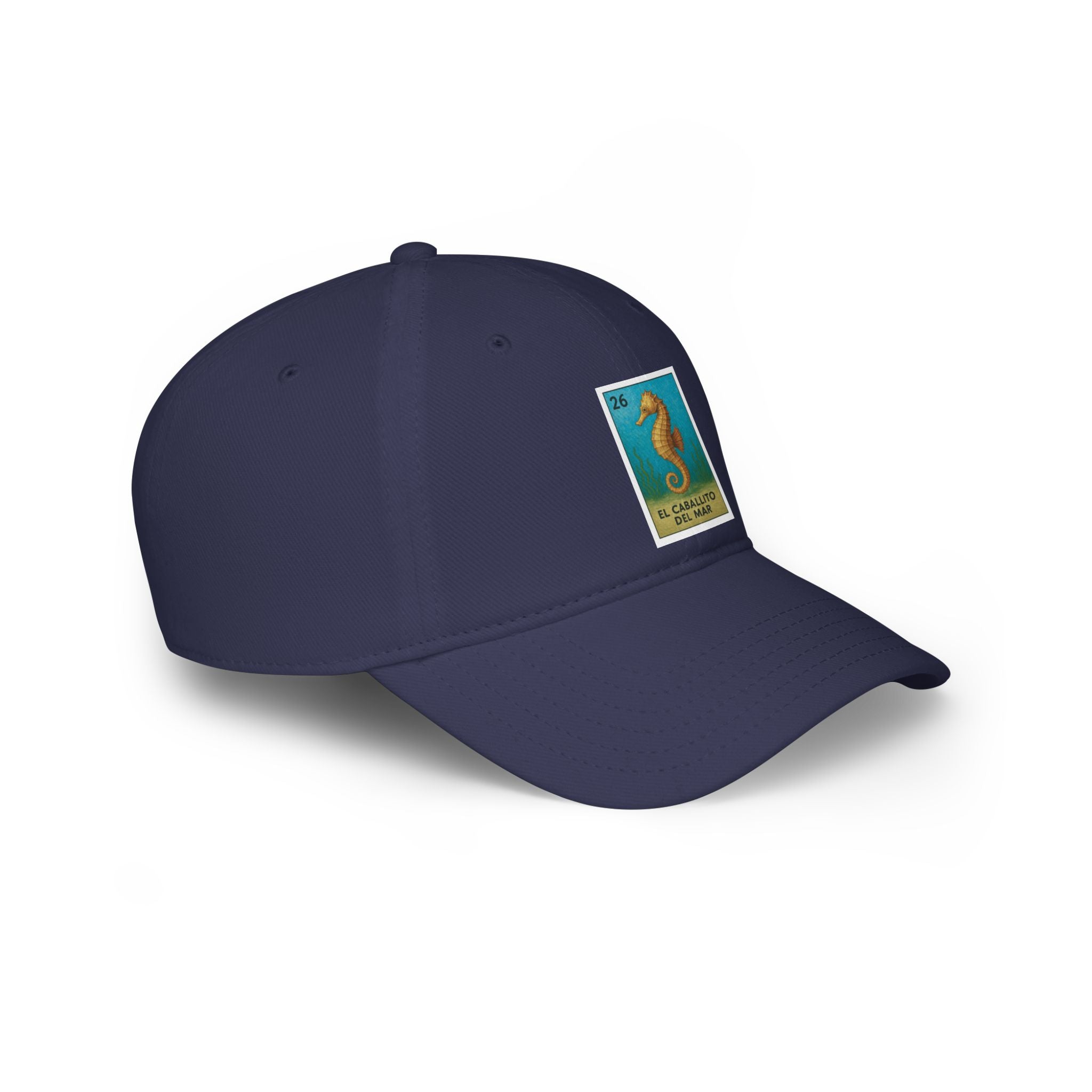 Seahorse Lotería Unisex - 100% Cotton Baseball Cap (El Caballito del Mar)