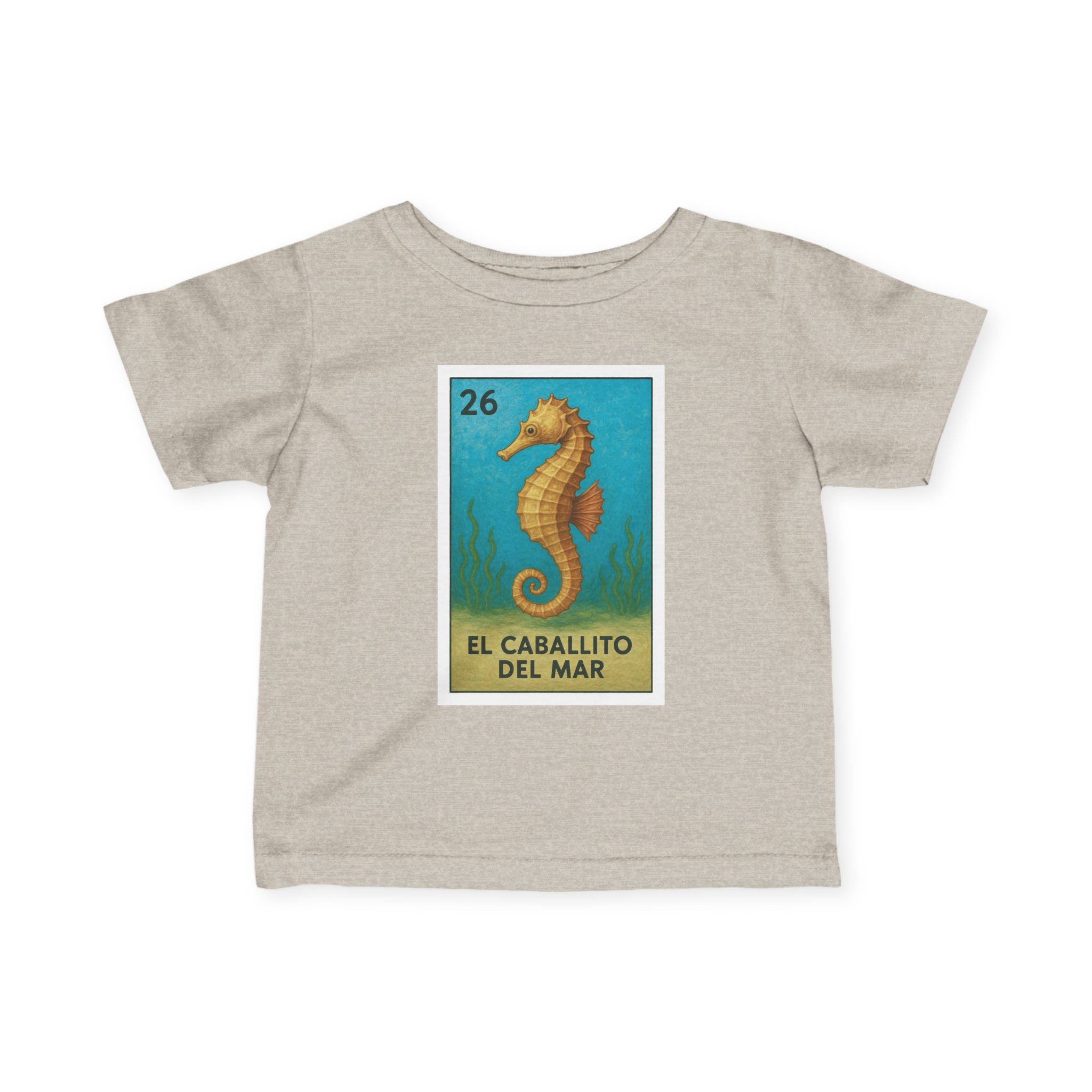 Seahorse Lotería - Infant 100% Cotton T-Shirt (La Orca)