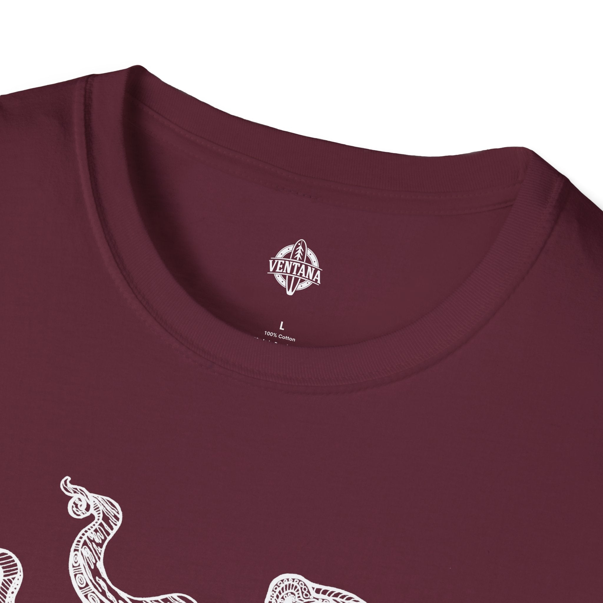 Ventangle Octopus Unisex - Soft Style U.S. Cotton T-Shirt