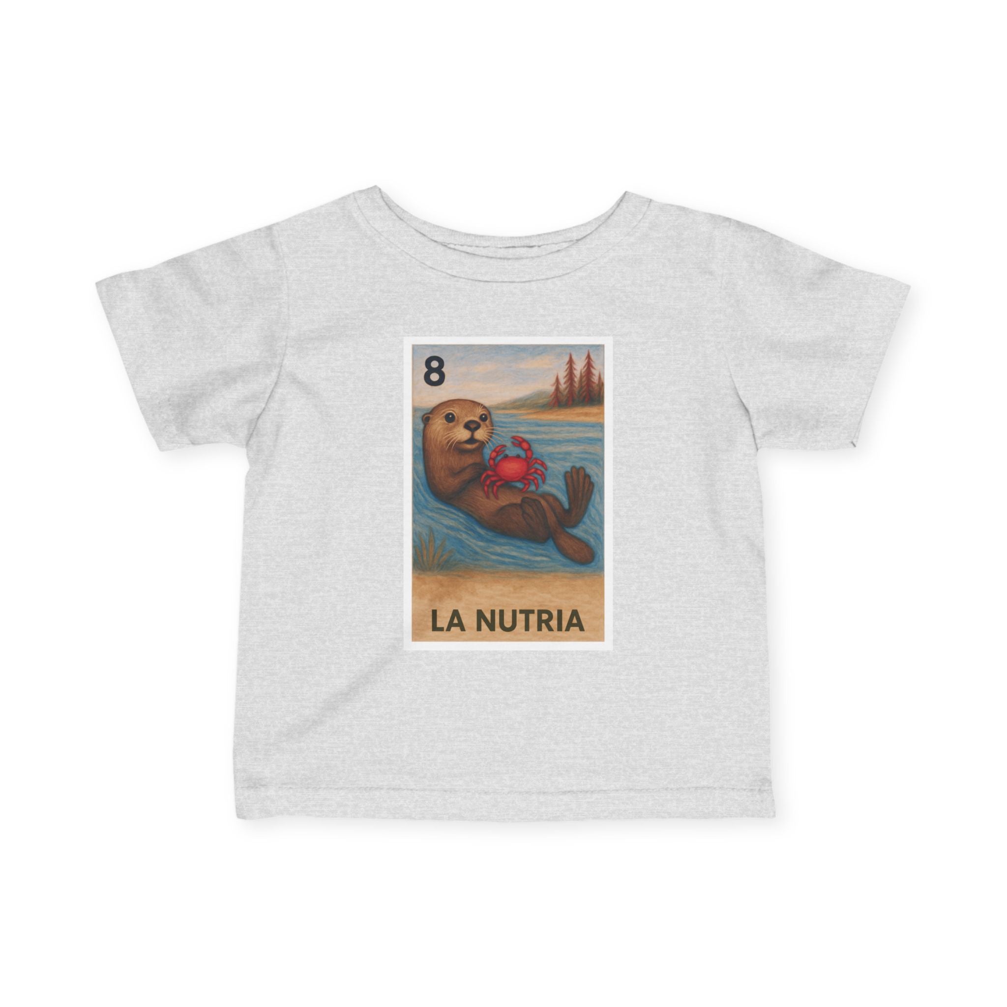 Sea Otter Lotería - Infant 100% Cotton T-Shirt (La Nutria)