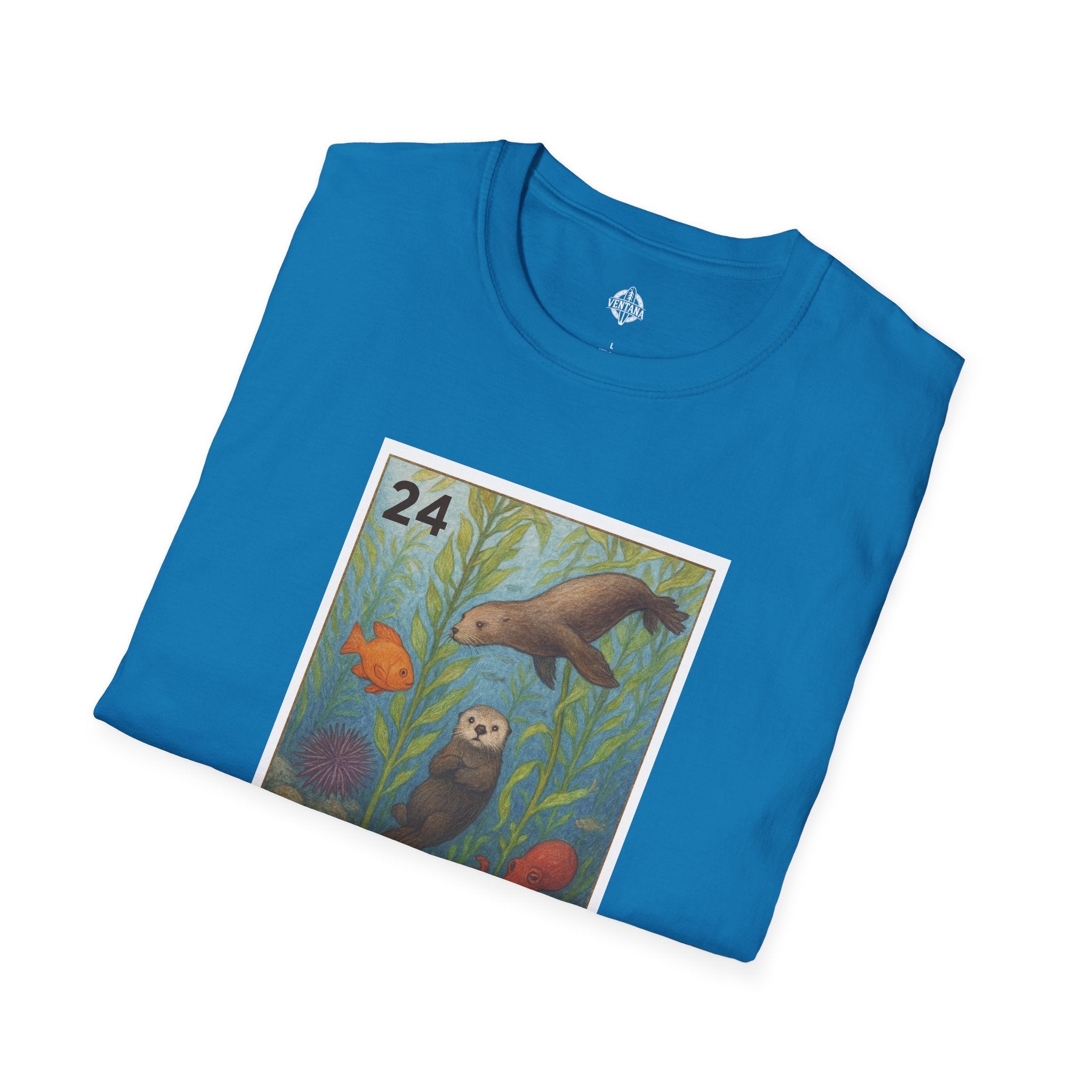 Kelp Forest Lotería Unisex - Soft Style U.S. Cotton T-Shirt (El Bosque de Algas)