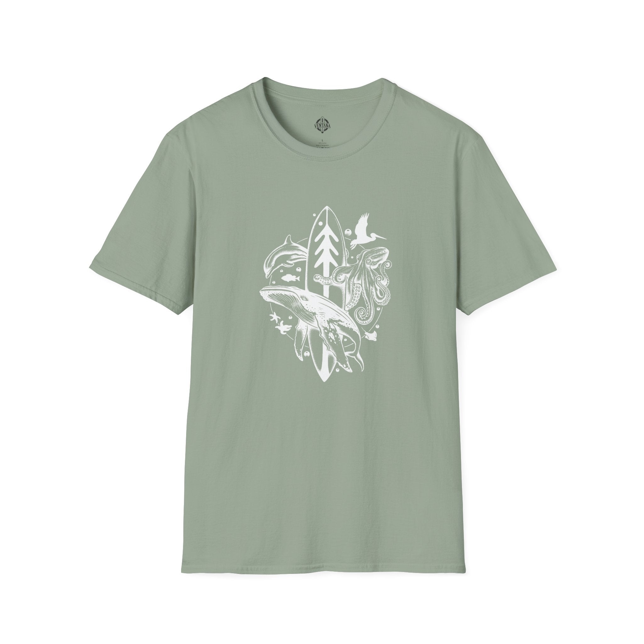 Ventana Monterey Bay by Thiago Bianchini Unisex - Soft Style U.S. Cotton T-Shirt