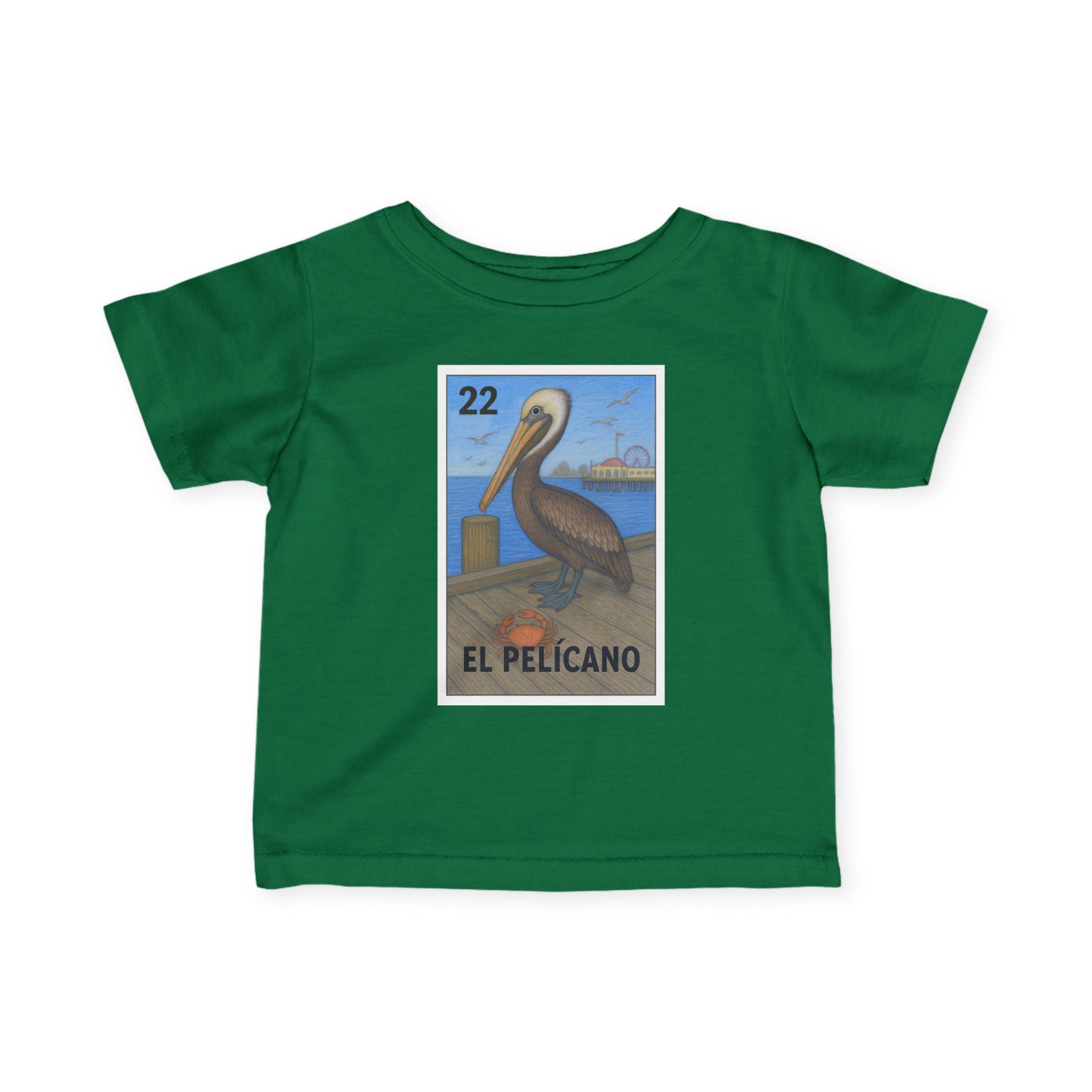 Pelican Lotería - Infant 100% Cotton T-Shirt (El Pelícano)