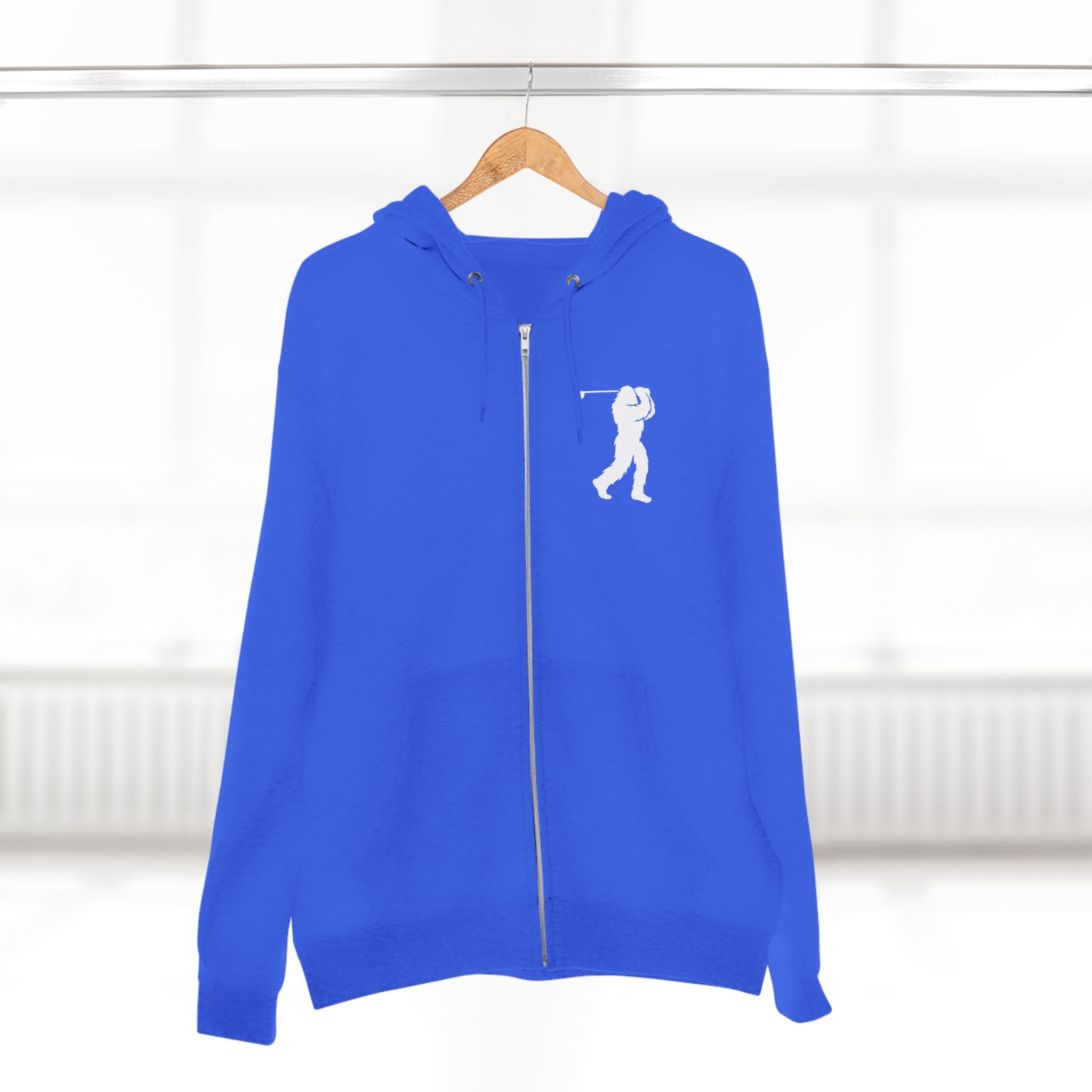 Ventana Golfsquatch Unisex - Zip Cotton Blend Fleece Hoodie