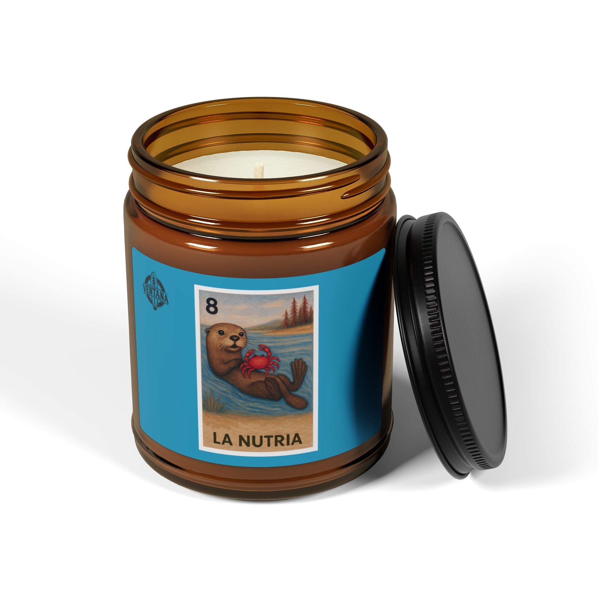 Sea Otter Lotería - Scented Soy Candle (La Nutria)