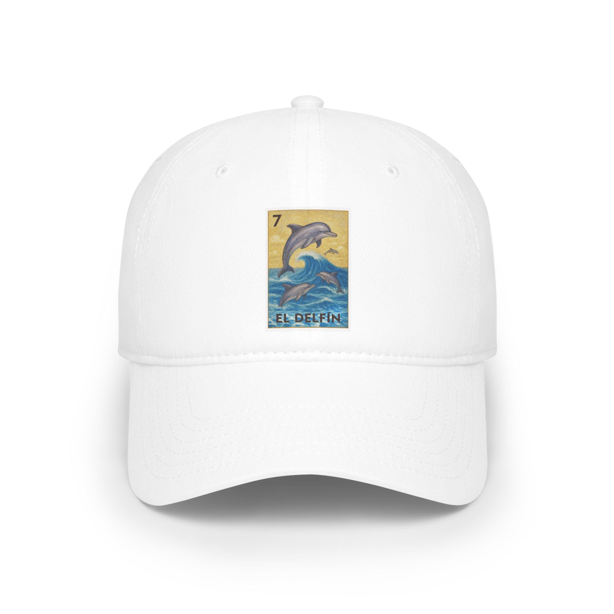 Dolphin Lotería Unisex - 100% Cotton Baseball Cap (El Delfín)