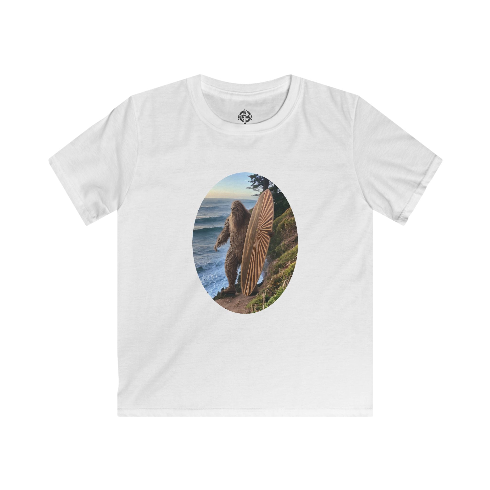 Ventana Real Surfsquatch Kids - Soft Style U.S. Cotton T-Shirt