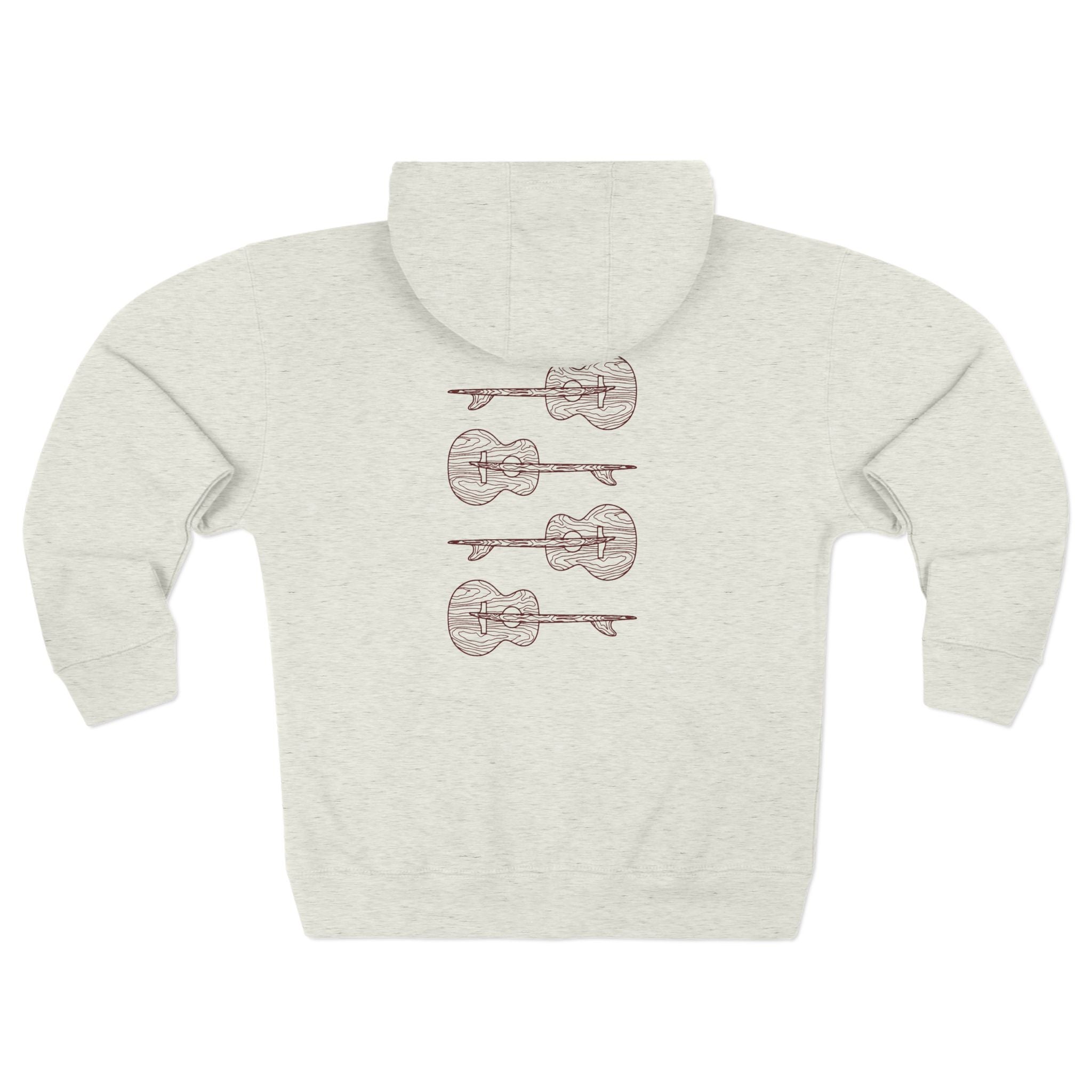 Ventana Santa Cruz Guitar Collab Unisex - Zip Cotton Blend Fleece Hoodie