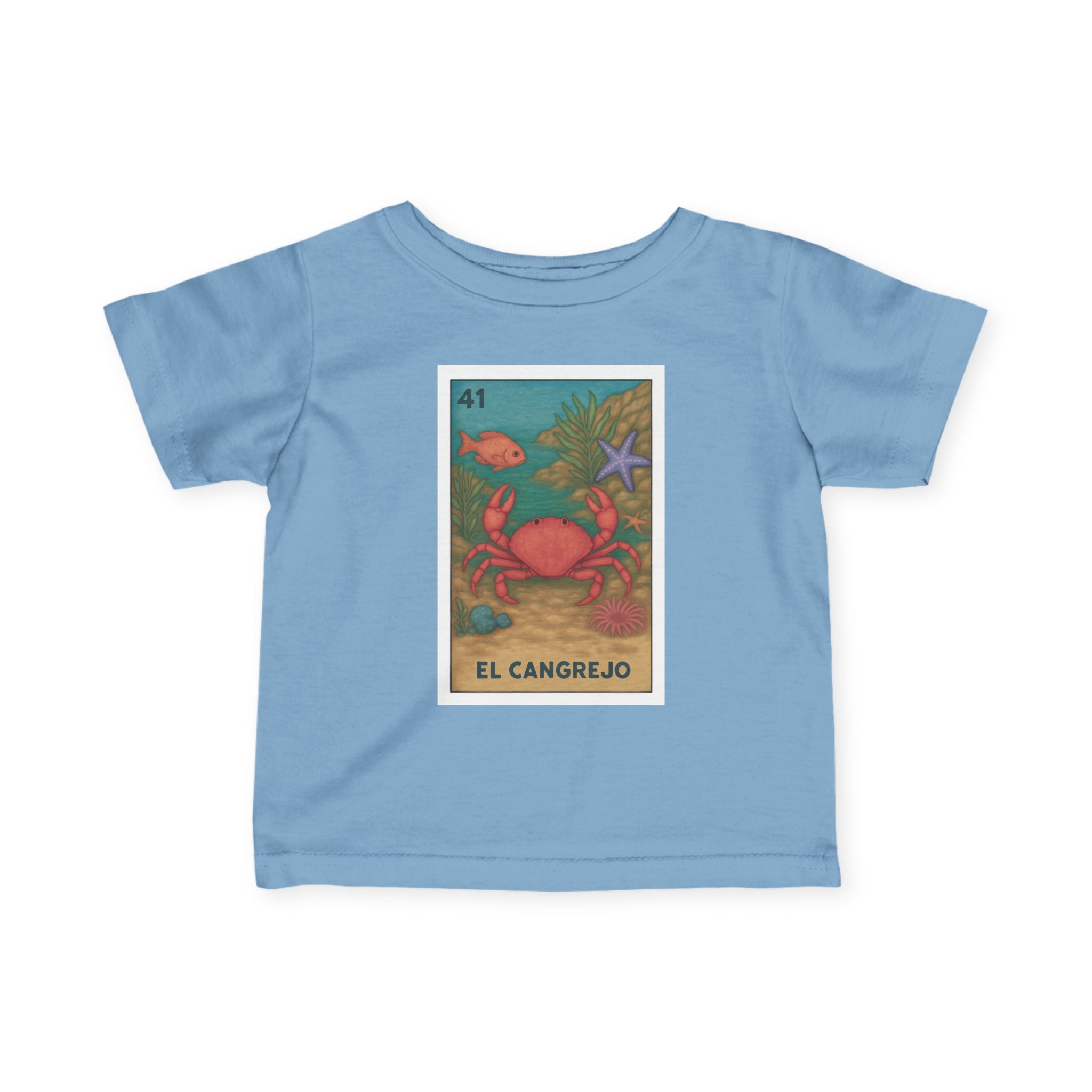Crab Lotería - Infant 100% Cotton T-Shirt (El Cangrejo)