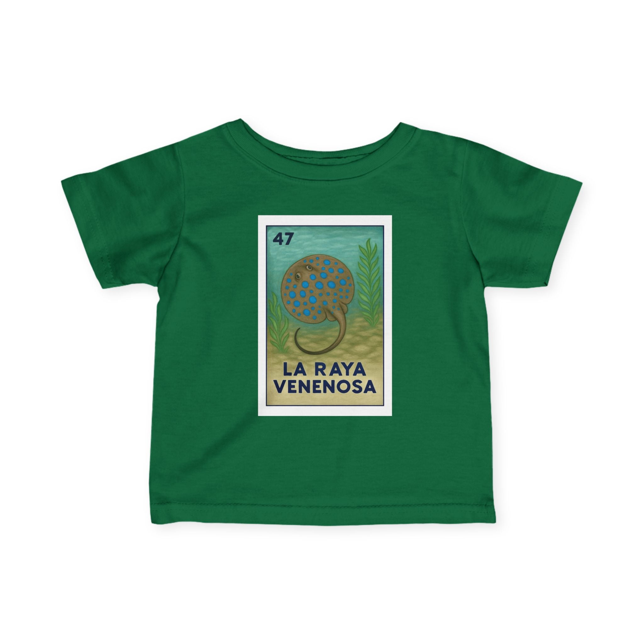 Stingray Lotería - Infant 100% Cotton T-Shirt (La Orca)