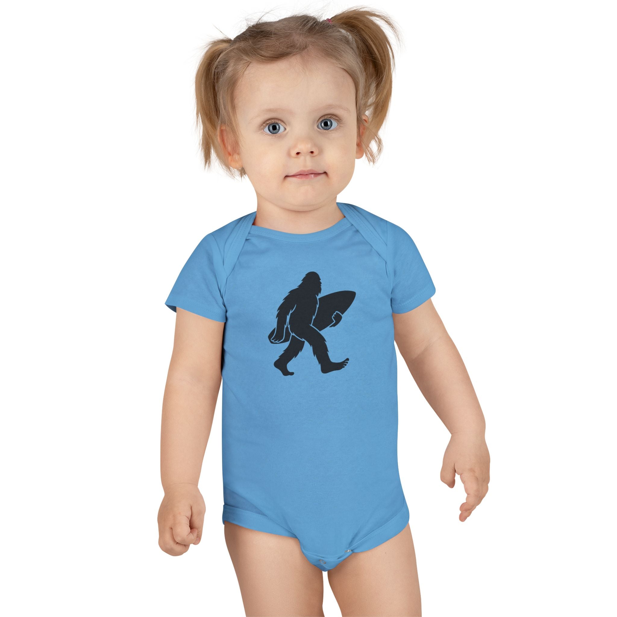 Ventana Surfsquatch - Baby Short Sleeve 100% Cotton Onesie