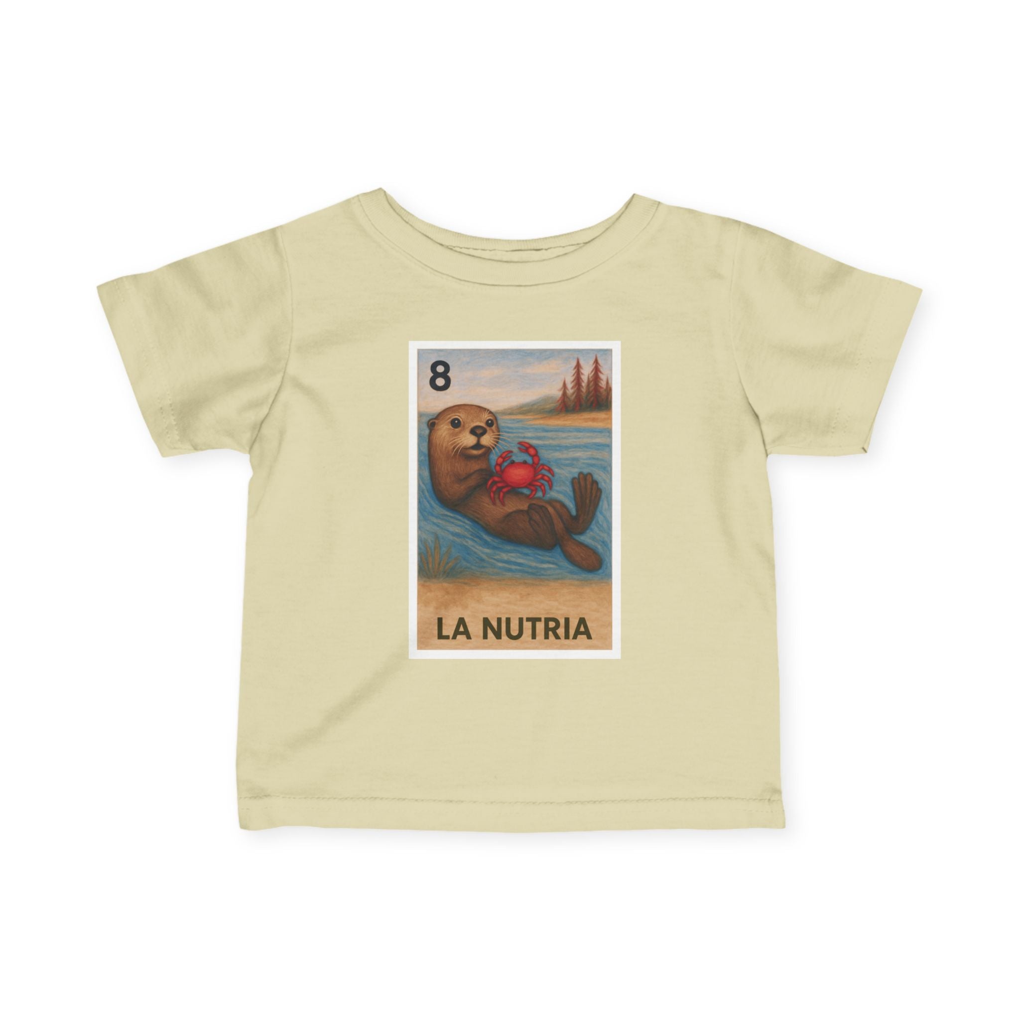 Sea Otter Lotería - Infant 100% Cotton T-Shirt (La Nutria)