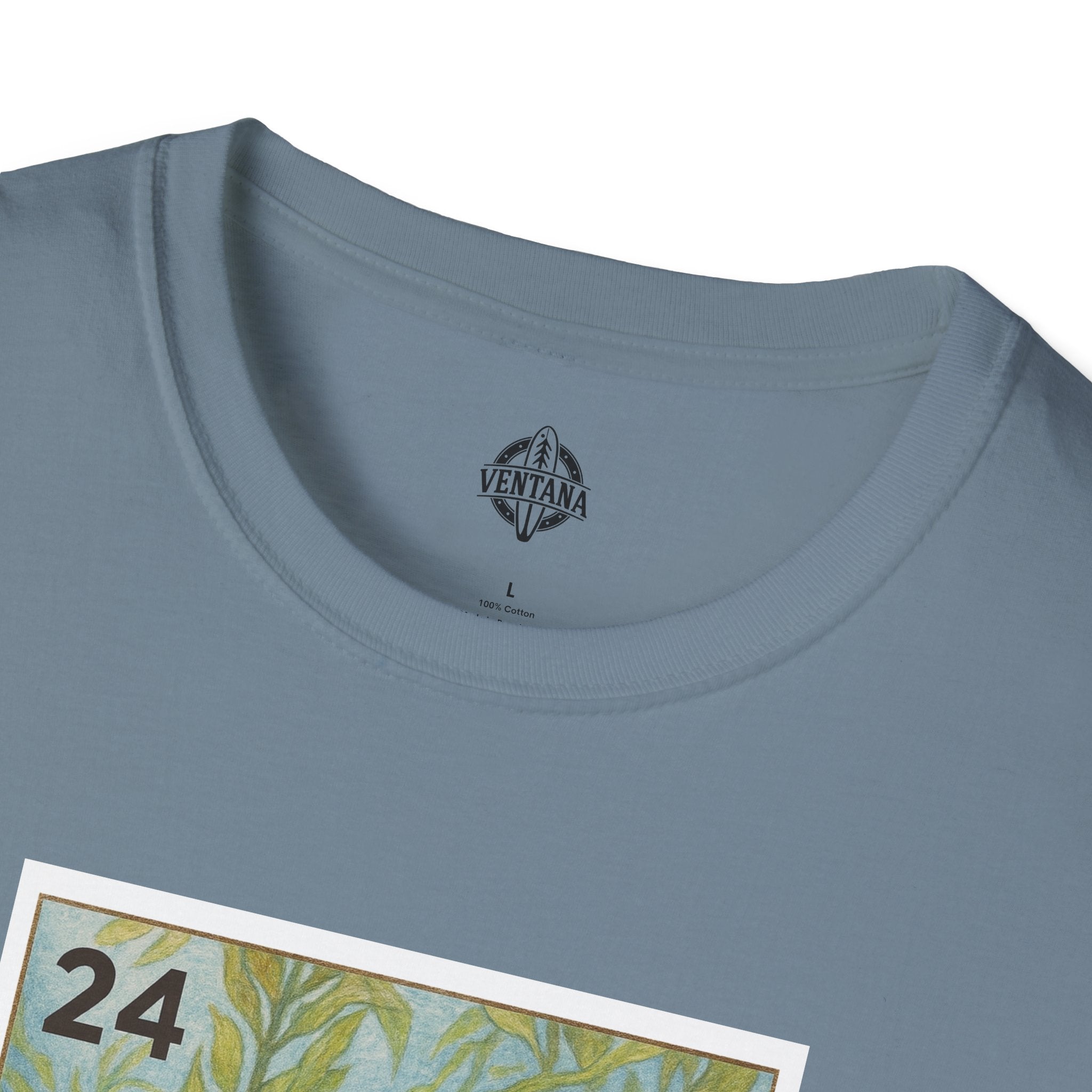 Kelp Forest Lotería Unisex - Soft Style U.S. Cotton T-Shirt (El Bosque de Algas)