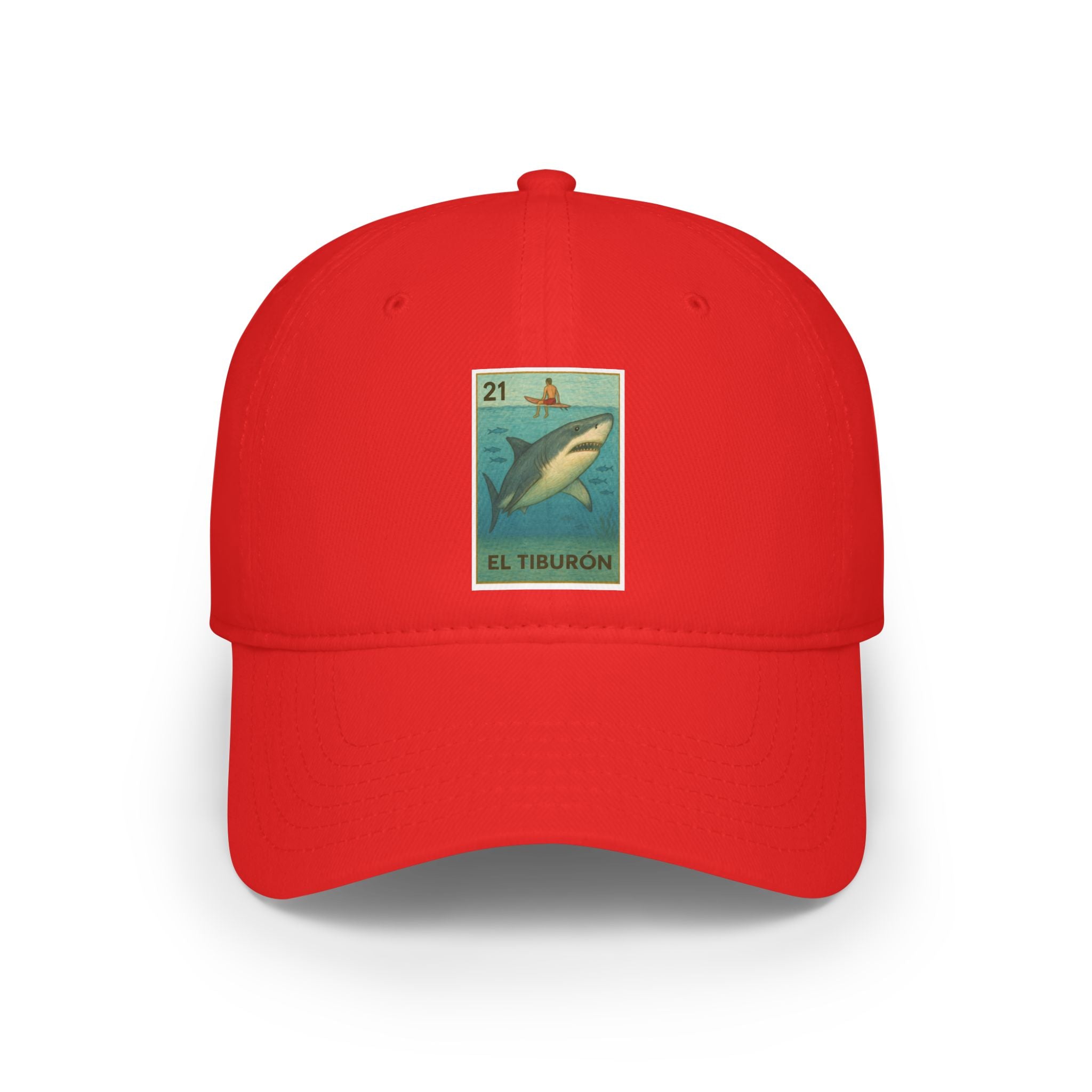 Shark Lotería Unisex - 100% Cotton Baseball Cap (El Tiburón)