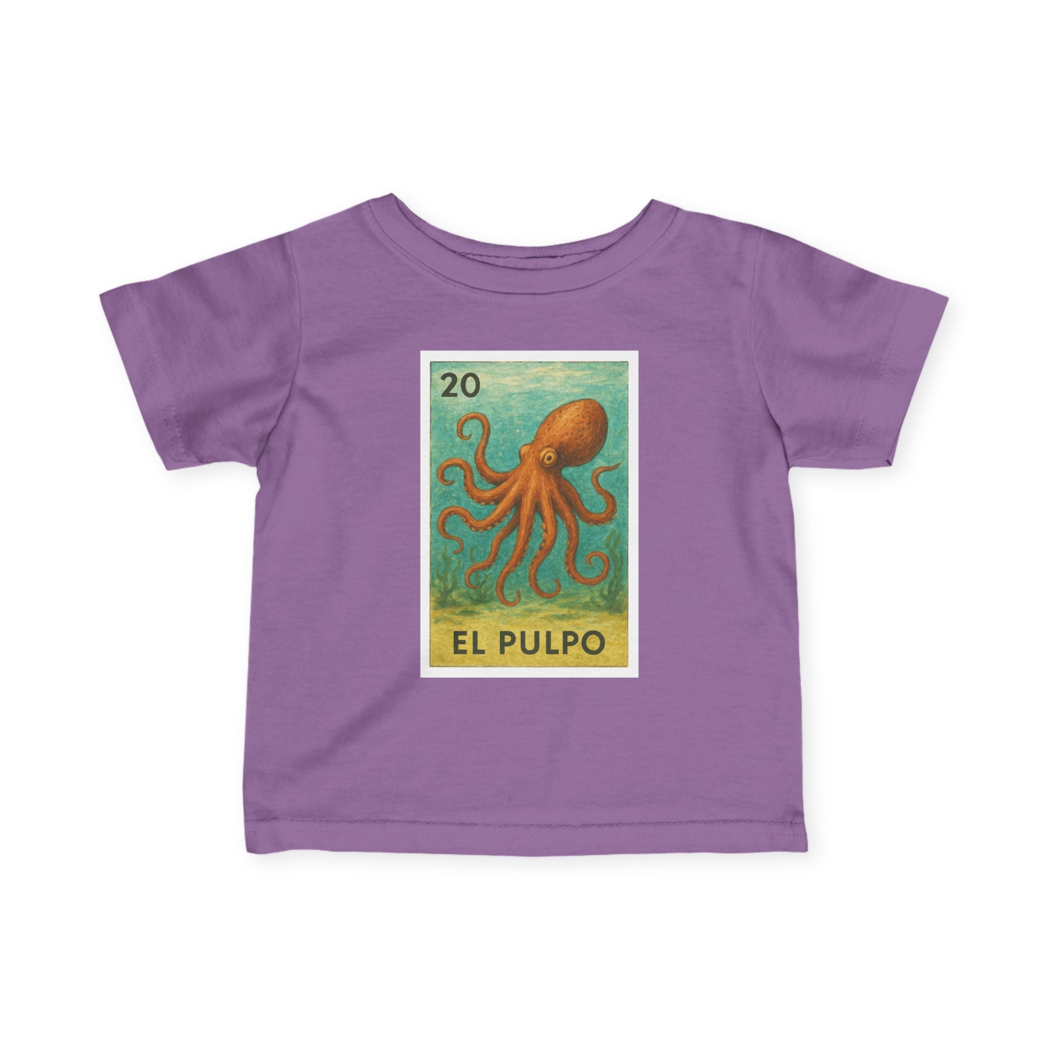 Octopus Lotería - Infant 100% Cotton T-Shirt (El Pulpo)