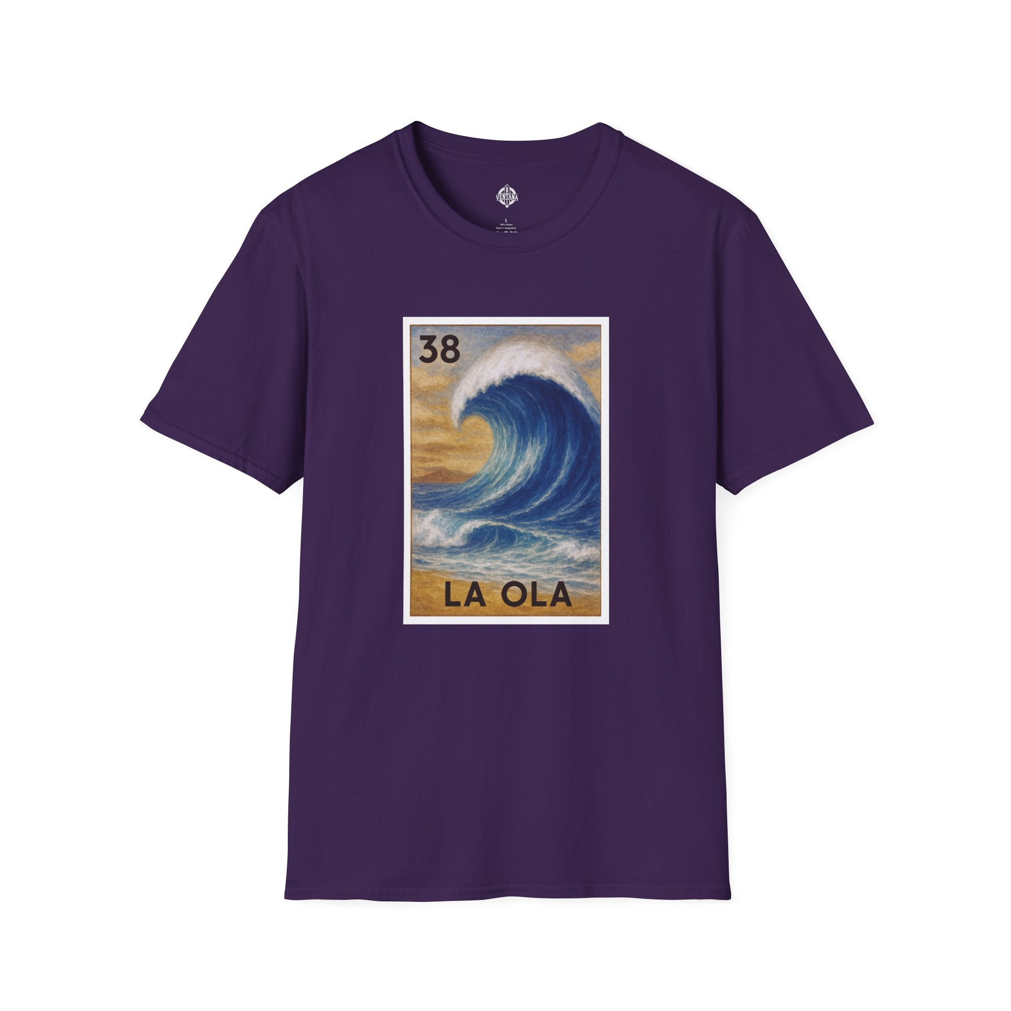 Wave Lotería Unisex - Soft Style U.S. Cotton T-Shirt (La Ola)