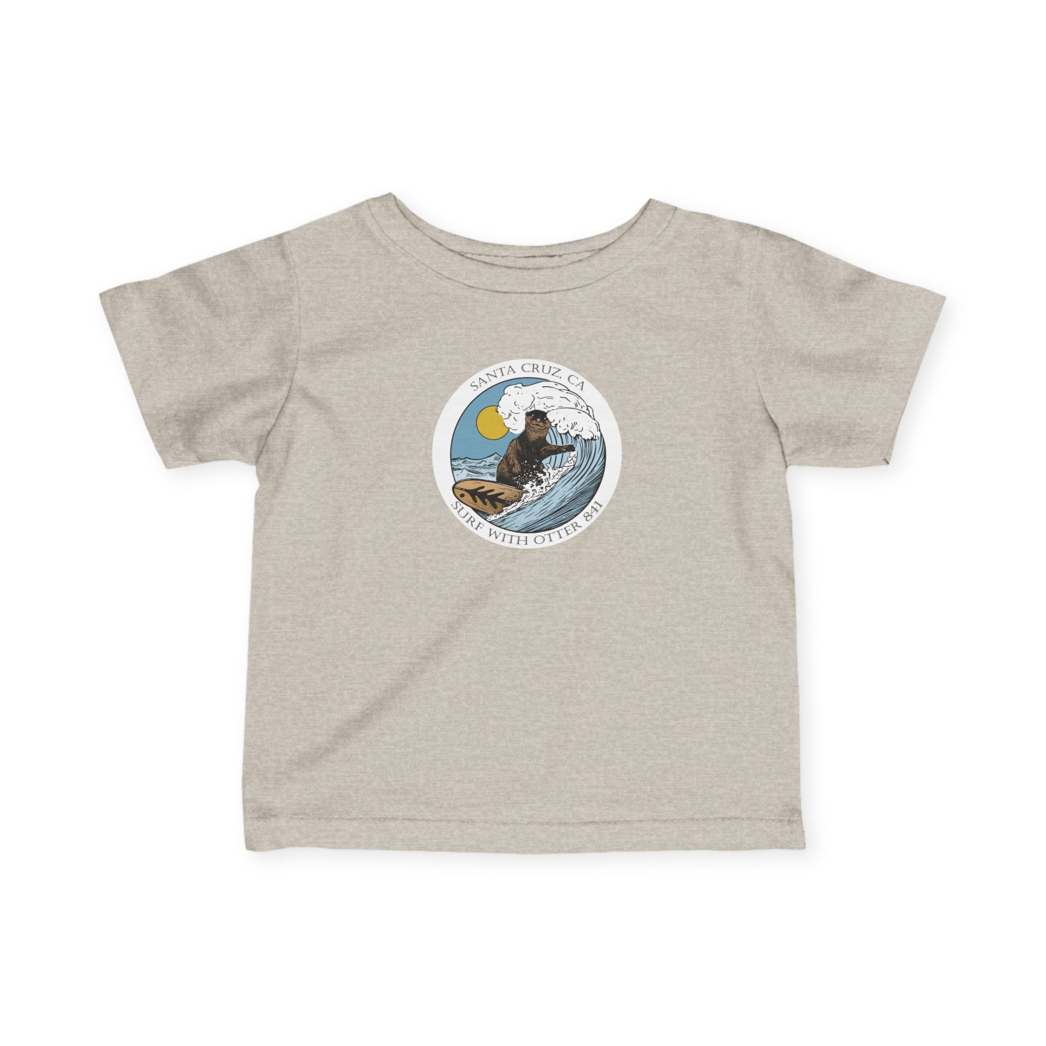 Surf with Otter 841 Ventana by Thiago Bianchini - Infant 100% Cotton T-Shirt
