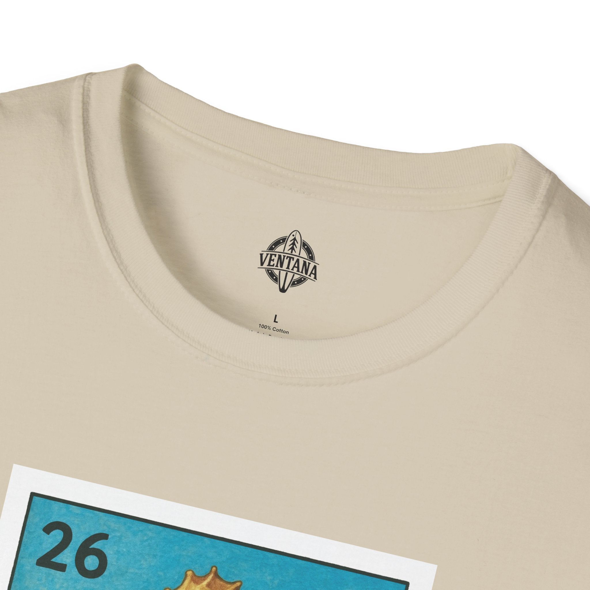 Seahorse Lotería Unisex - Soft Style U.S. Cotton T-Shirt (El Caballito del Mar)