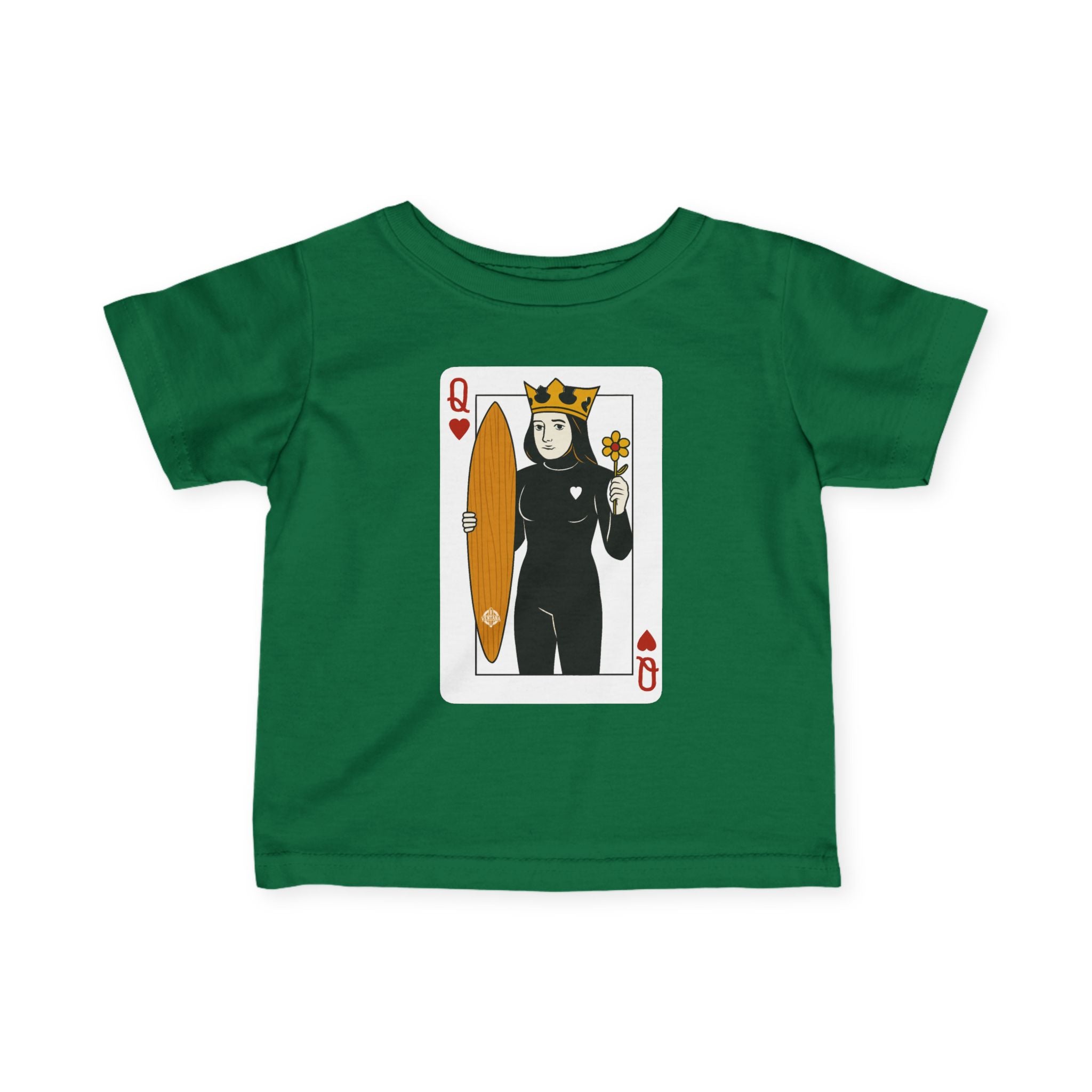 Queen of Hearts Surfer - Infant 100% Cotton T-Shirt