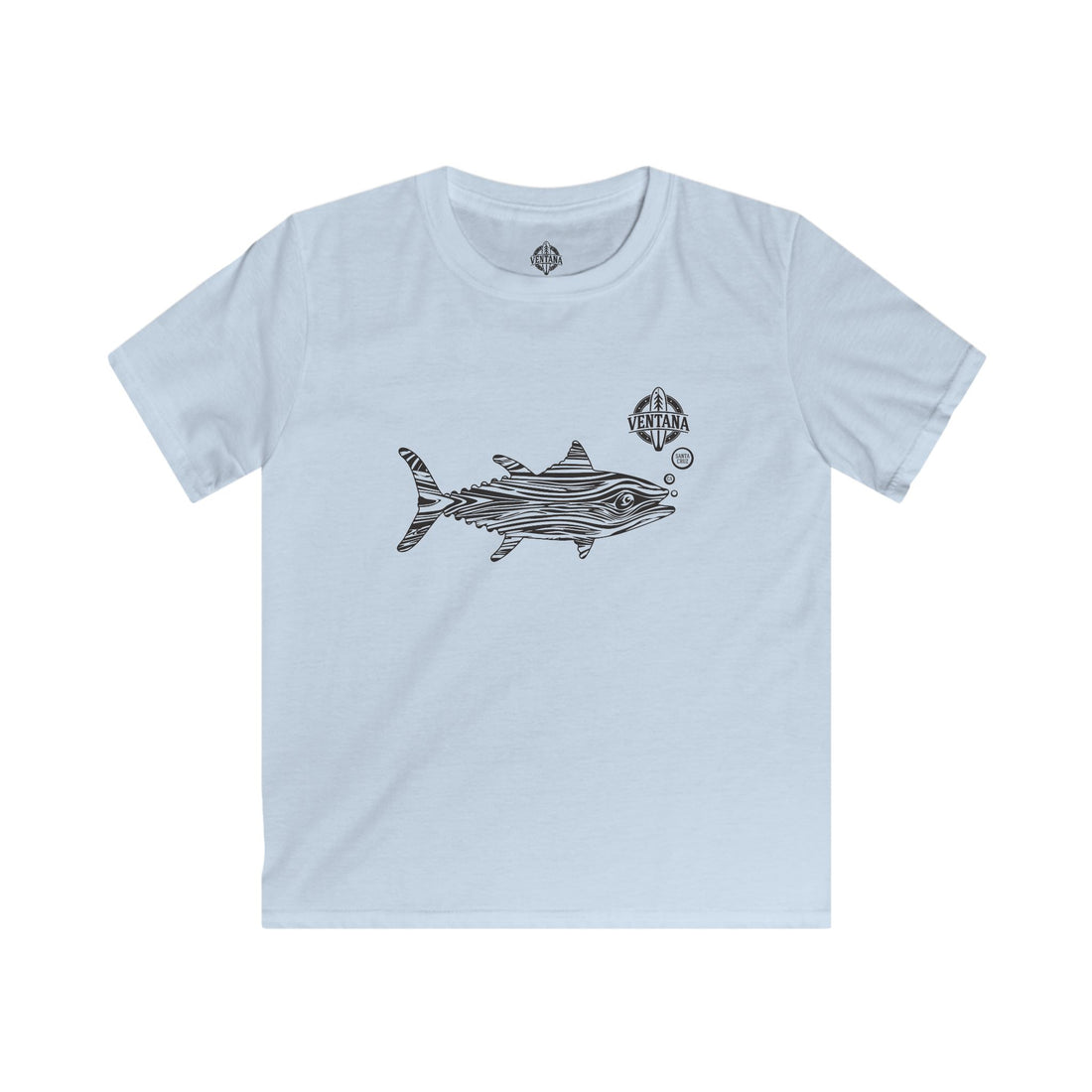 Ventana Wooden Tuna Kids - Soft Style U.S. Cotton T-Shirt
