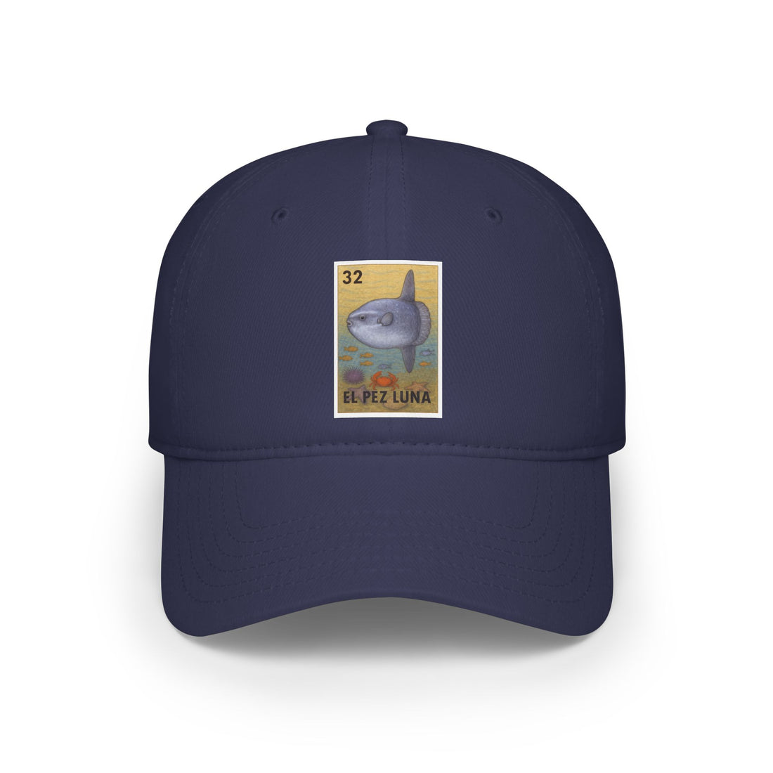 Sunfish Lotería Unisex - 100% Cotton Baseball Cap (El Pez Luna)