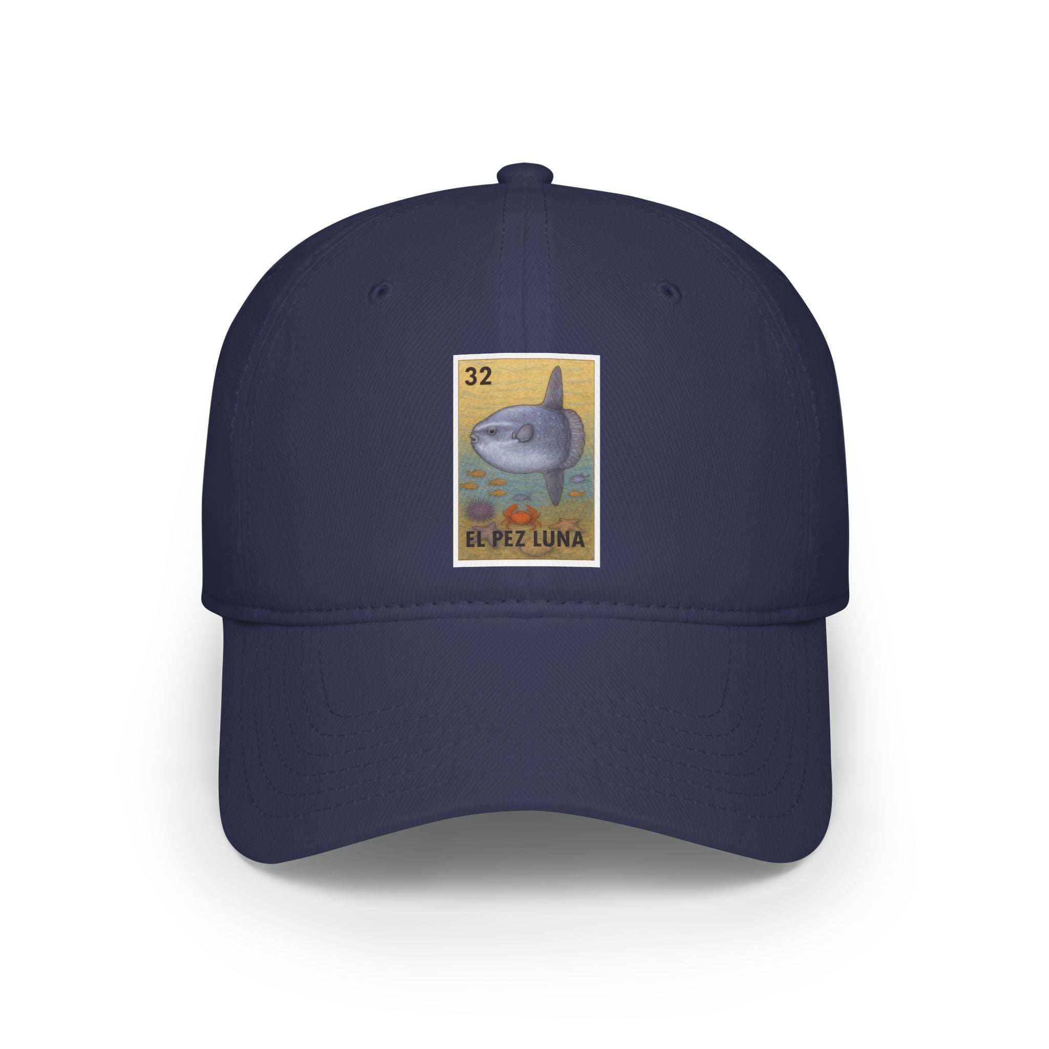 Sunfish Lotería Unisex - 100% Cotton Baseball Cap (El Pez Luna)