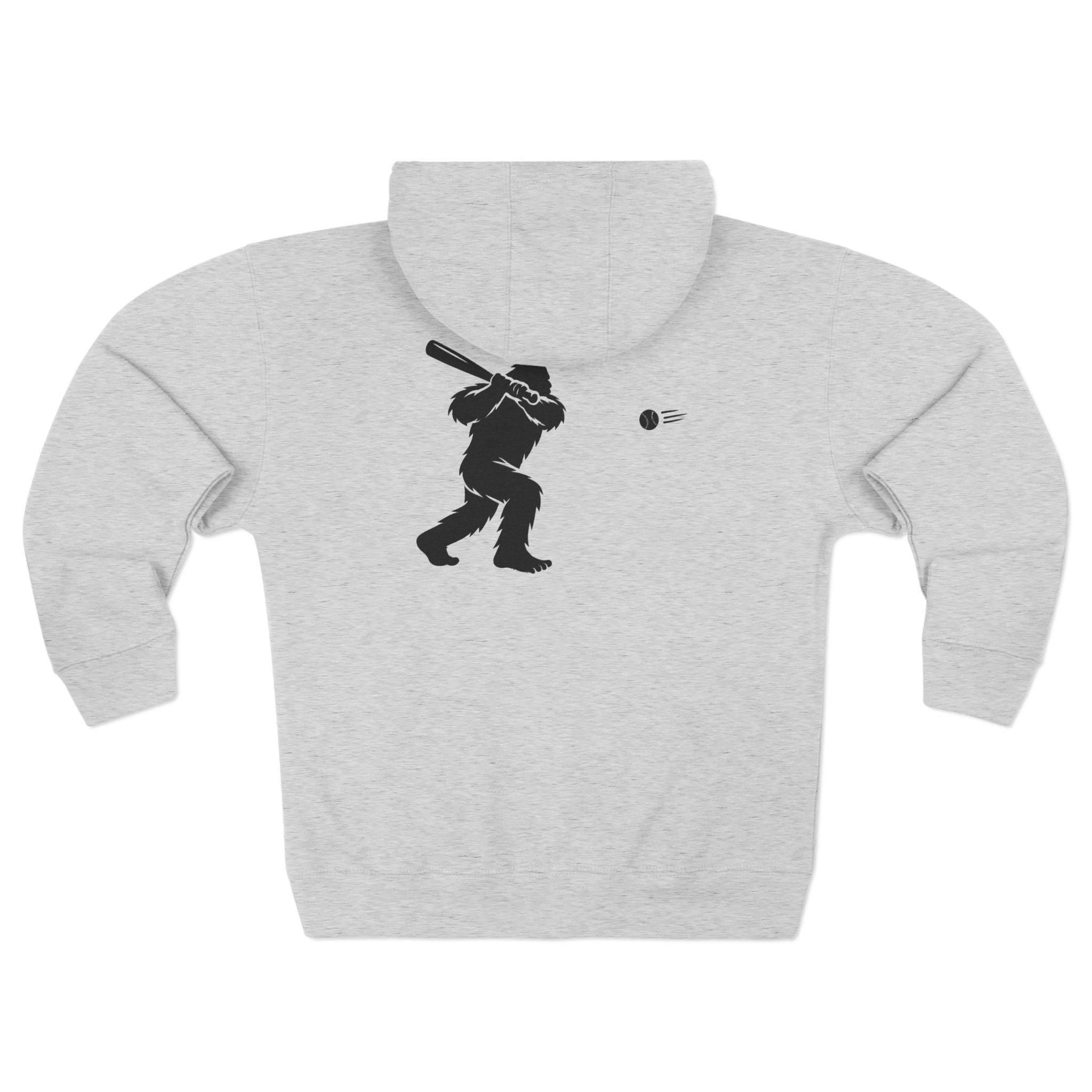 Ventana Sluggersquatch Unisex - Zip Cotton Blend Fleece Hoodie