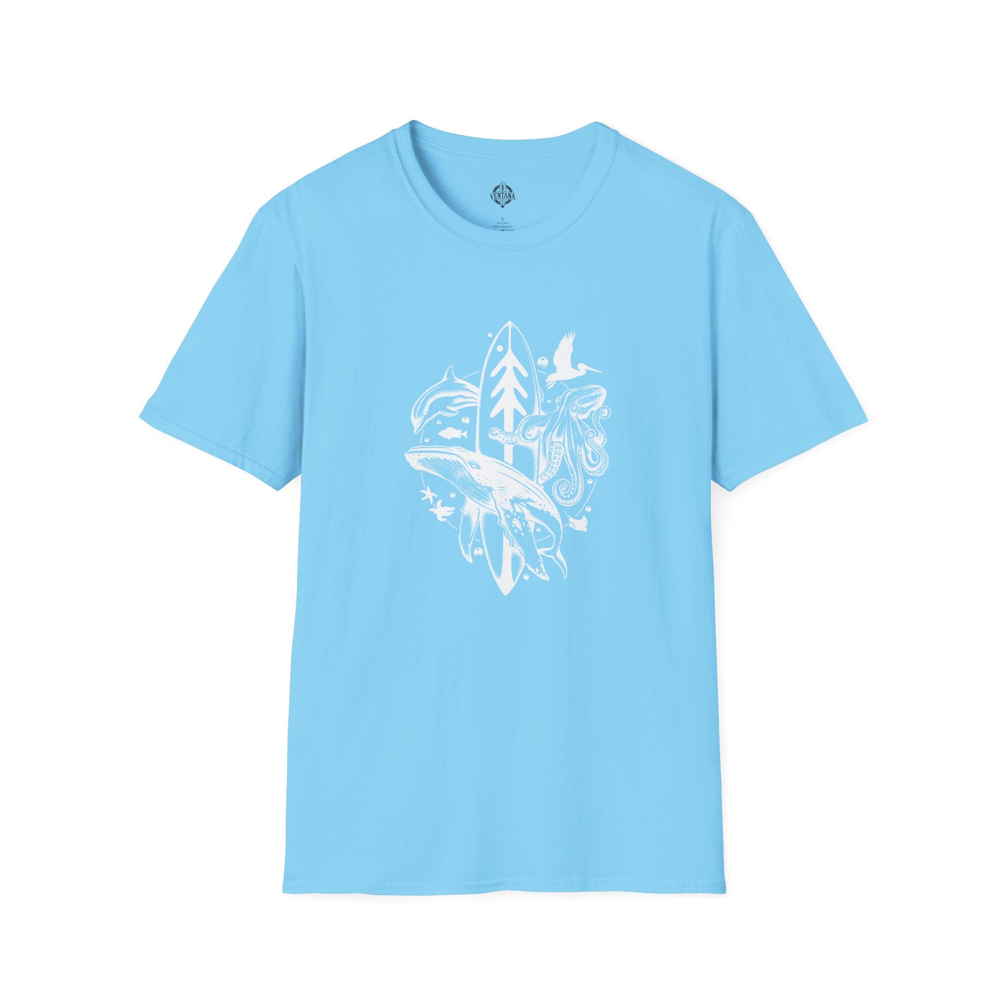 Ventana Monterey Bay by Thiago Bianchini Unisex - Soft Style U.S. Cotton T-Shirt
