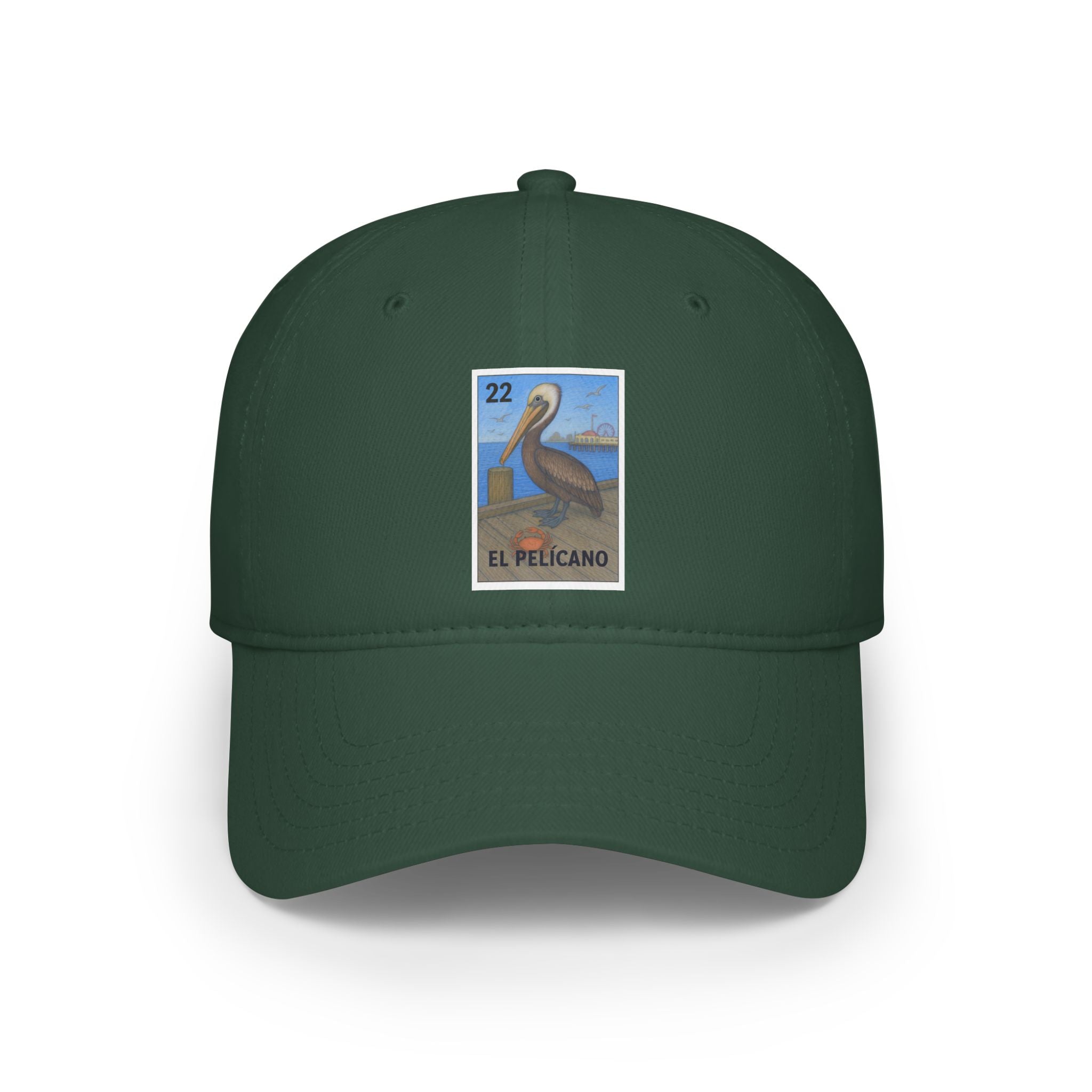 Pelican Lotería Unisex - 100% Cotton Baseball Cap (El Pelícano)
