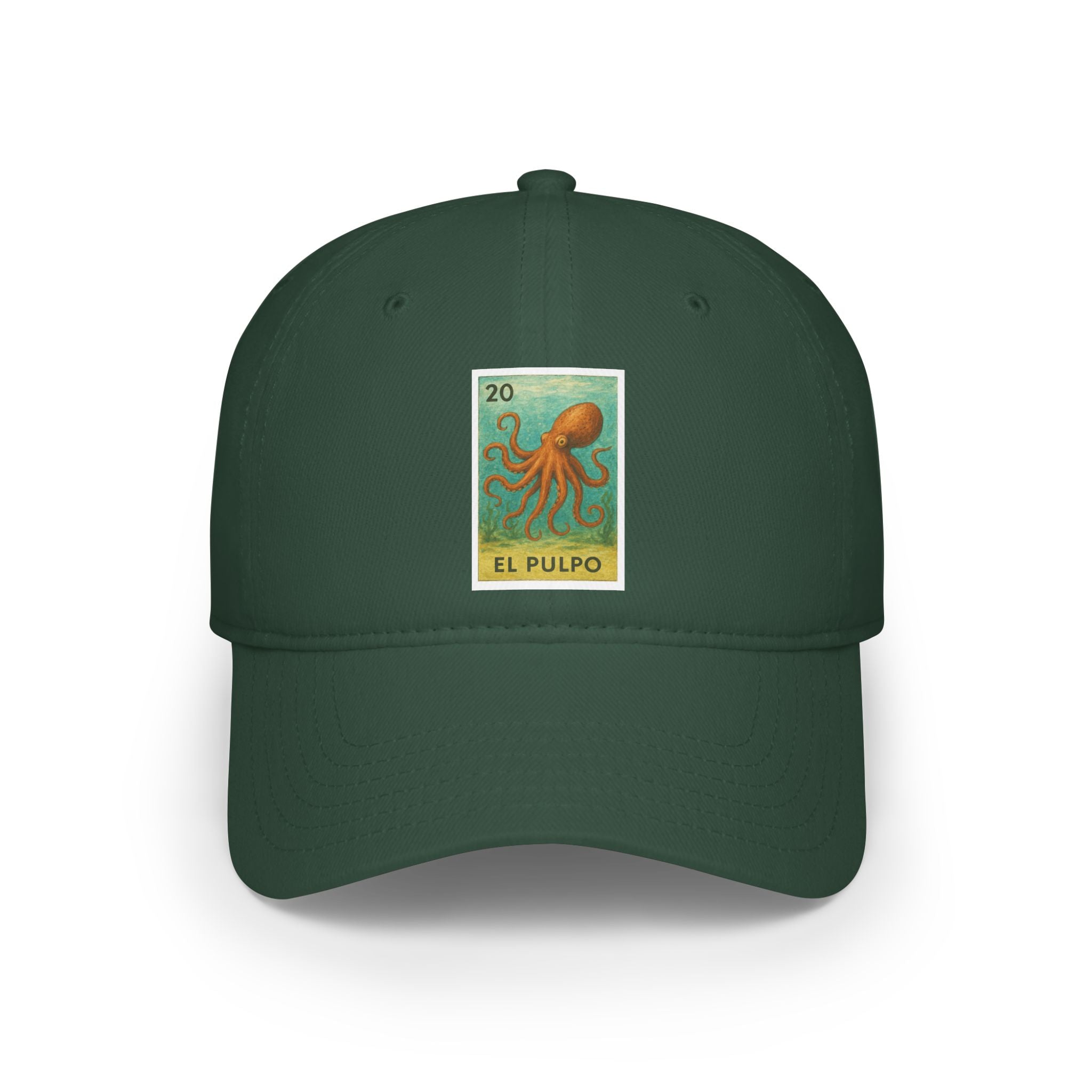Octopus Lotería Unisex - 100% Cotton Baseball Cap (El Pulpo)