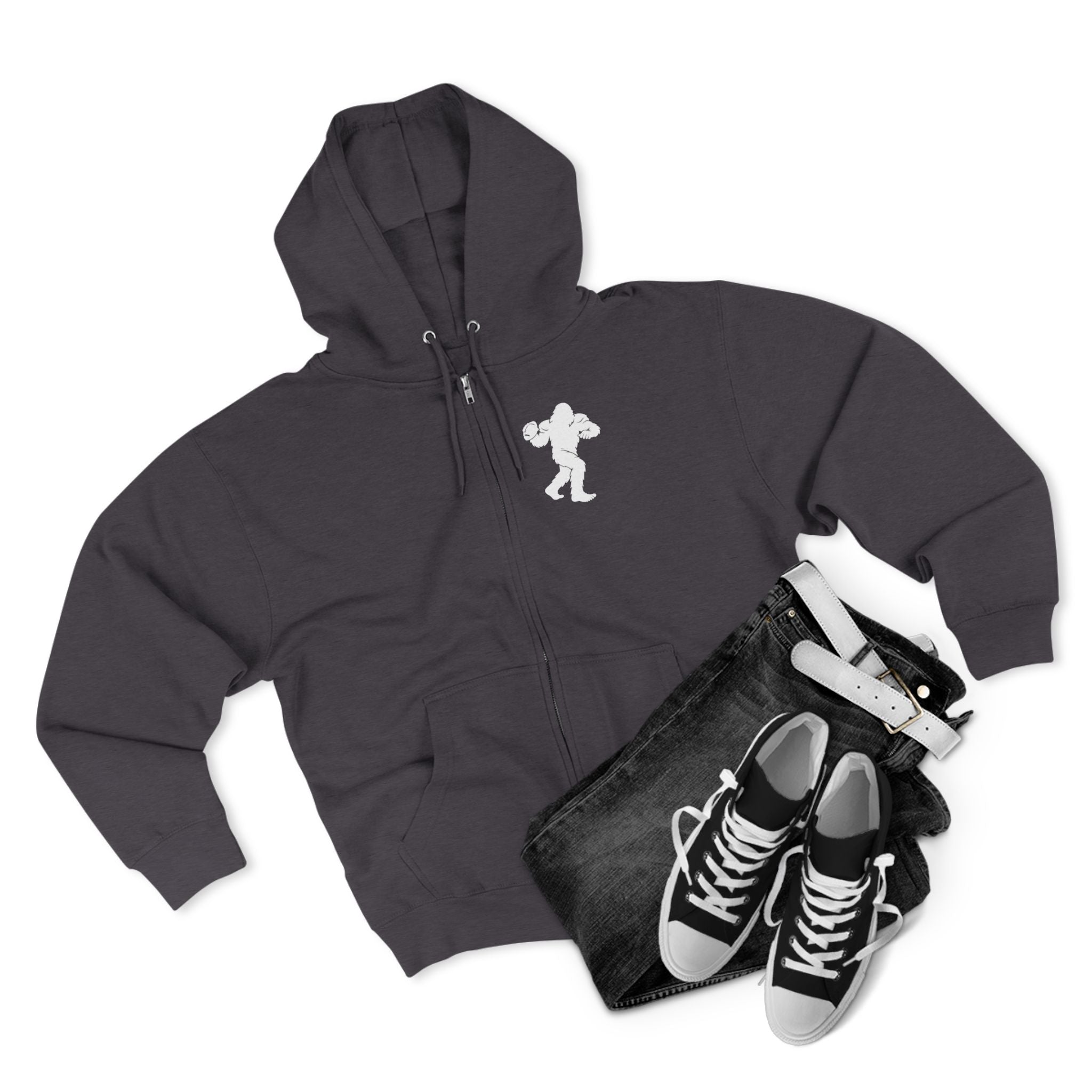 Ventana Snapsquatch Unisex - Zip Cotton Blend Fleece Hoodie