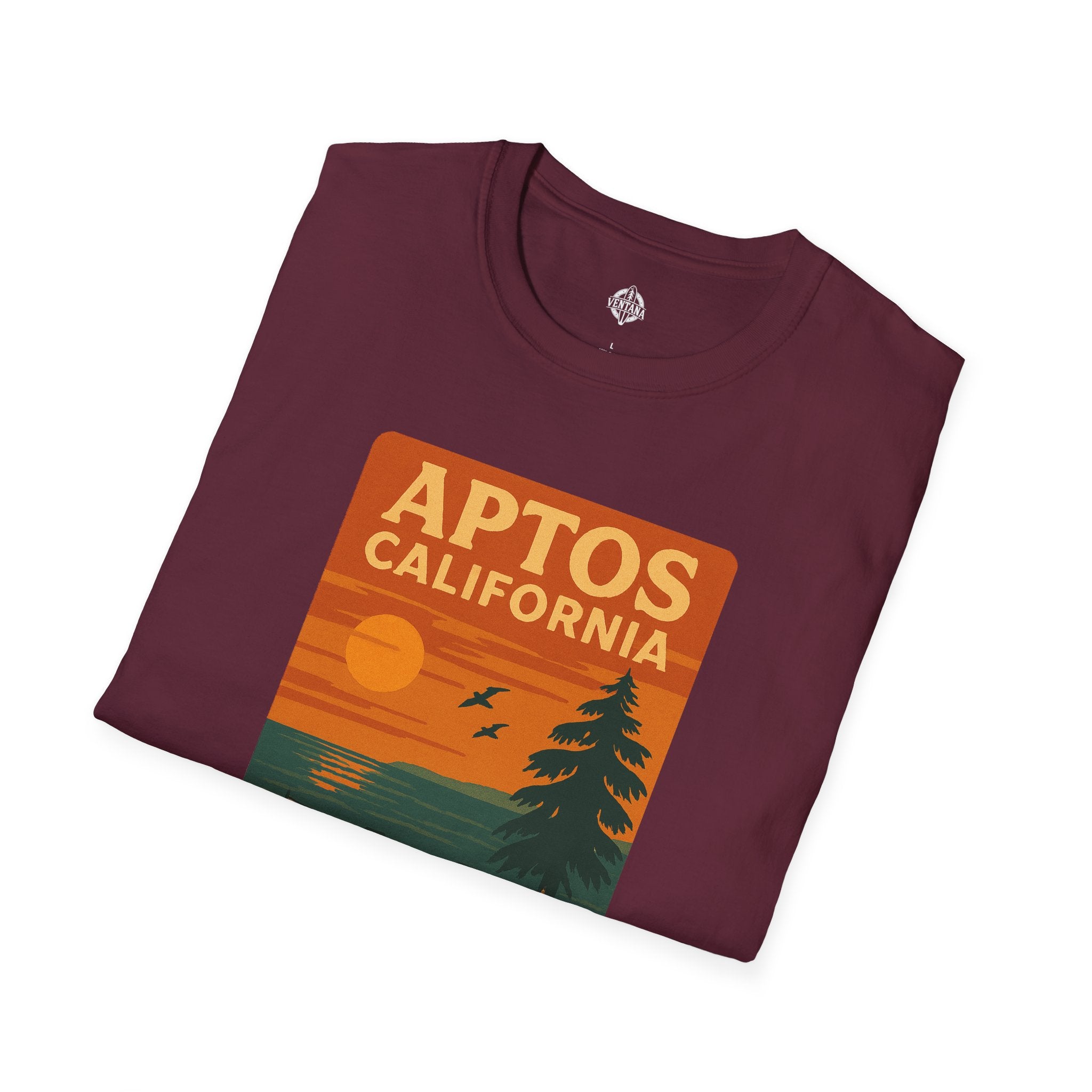 Aptos California Sunset Unisex - U.S. Cotton T-Shirt