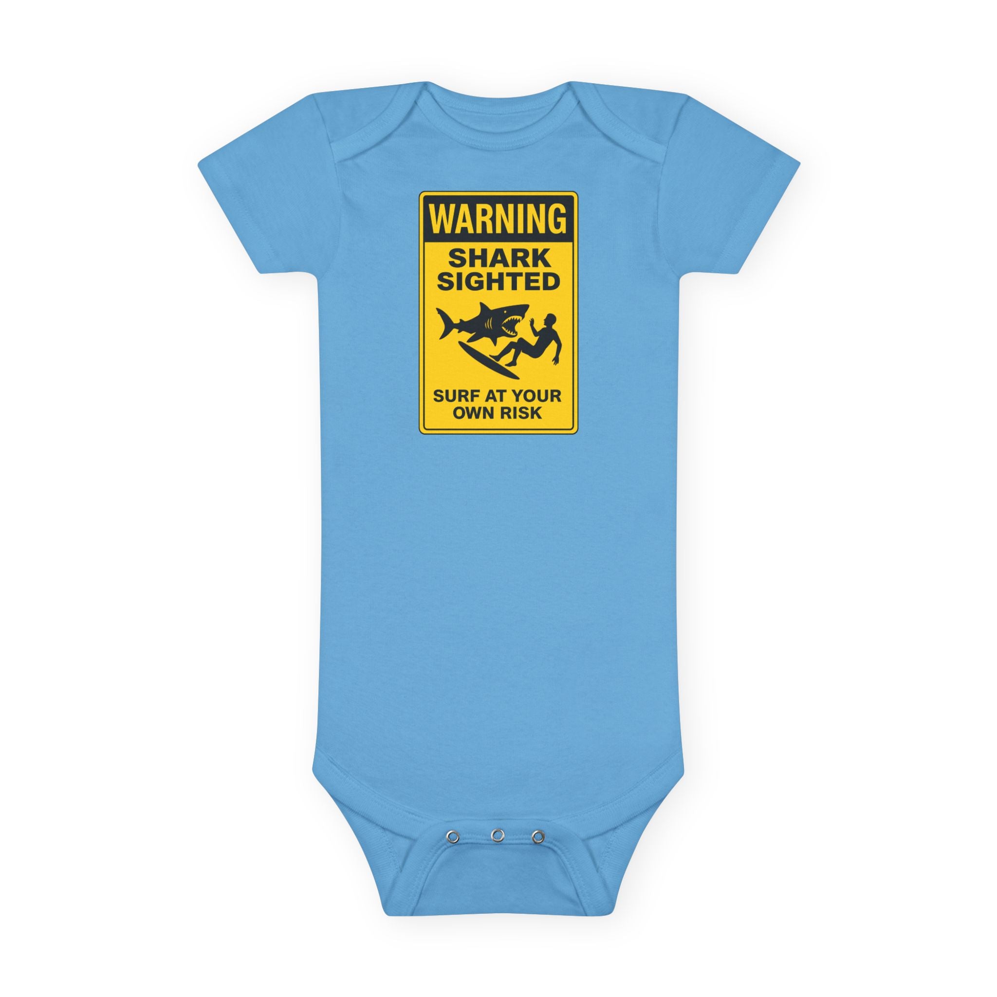 Shark Sighted - Baby Short Sleeve 100% Cotton Onesie