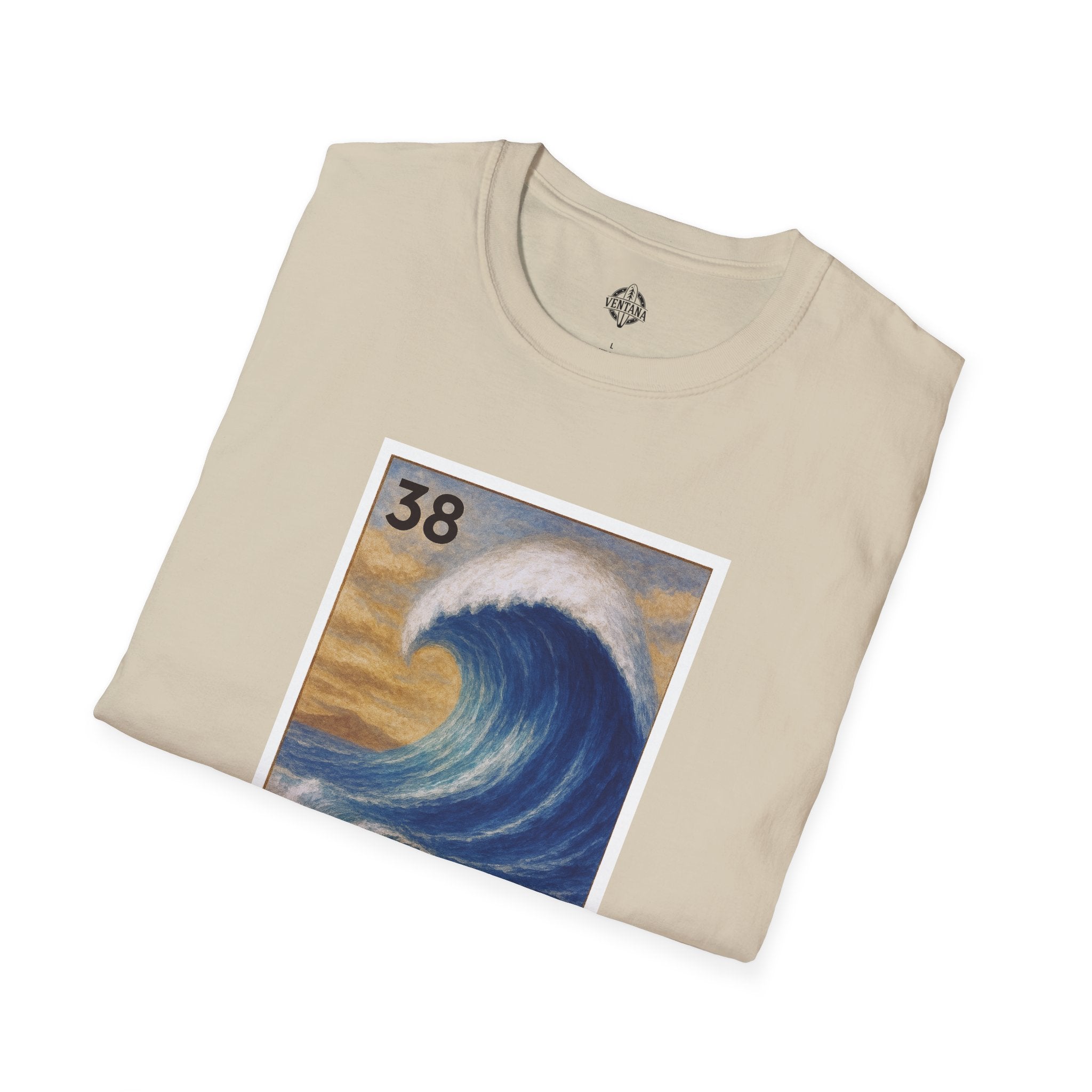 Wave Lotería Unisex - Soft Style U.S. Cotton T-Shirt (La Ola)