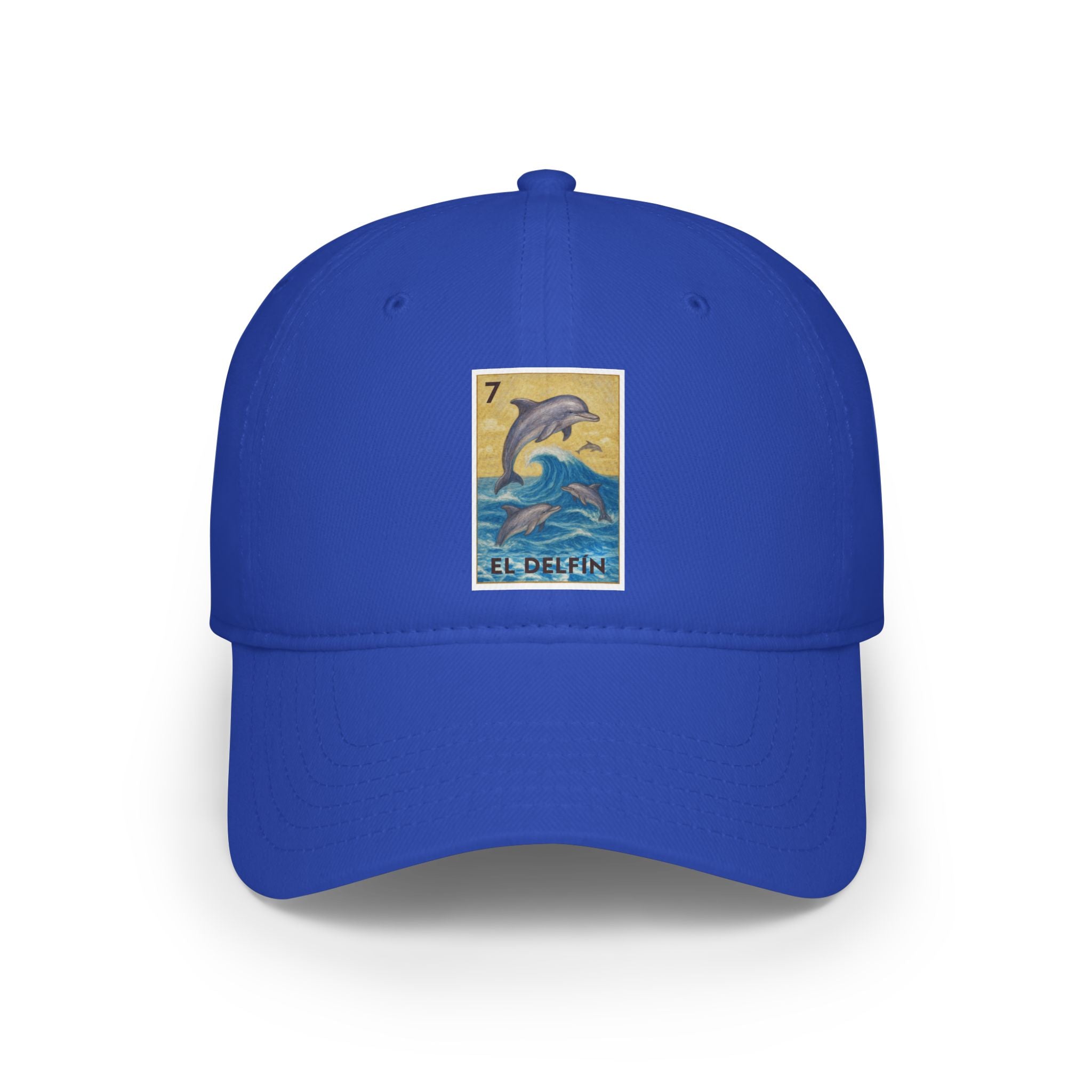 Dolphin Lotería Unisex - 100% Cotton Baseball Cap (El Delfín)