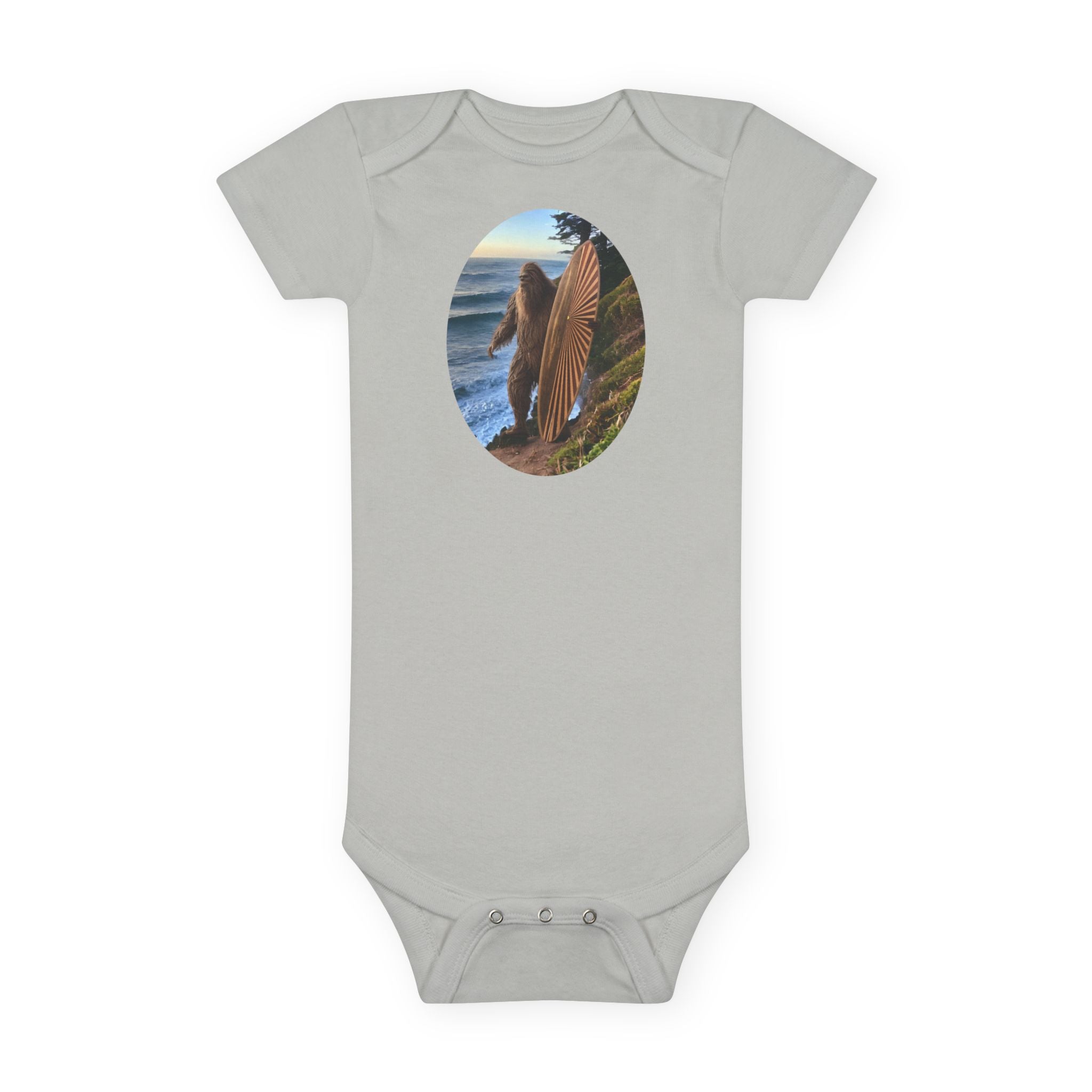 Ventana Real Surfsquatch - Baby Short Sleeve 100% Cotton Onesie