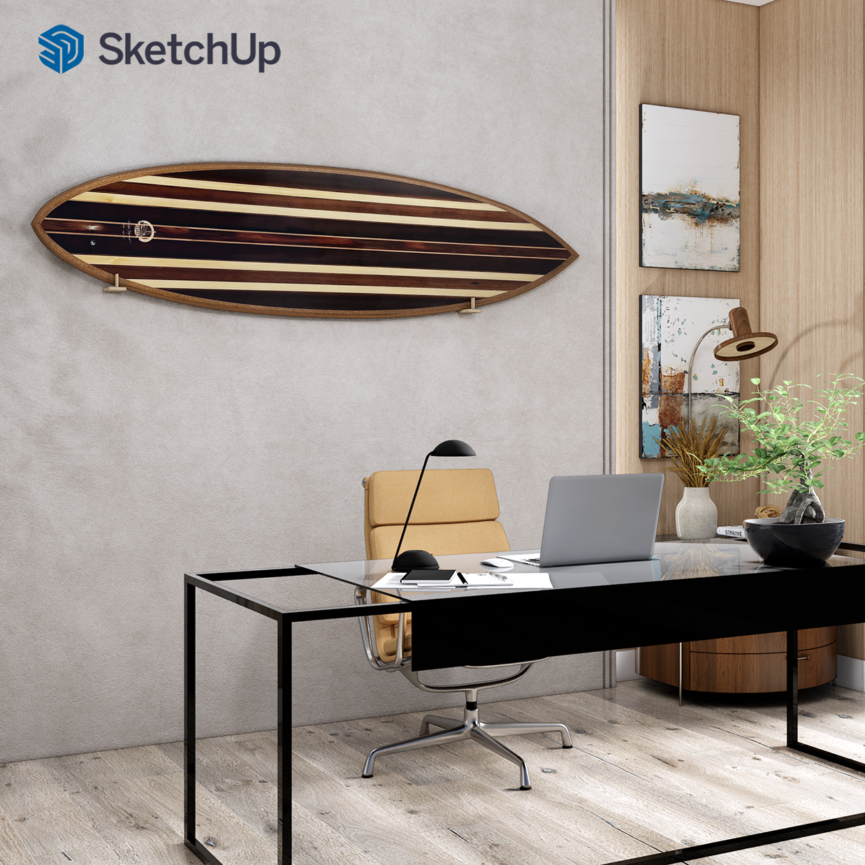 Ventana Rooms & Spaces - FREE 3D Surfboard & Graphic Files