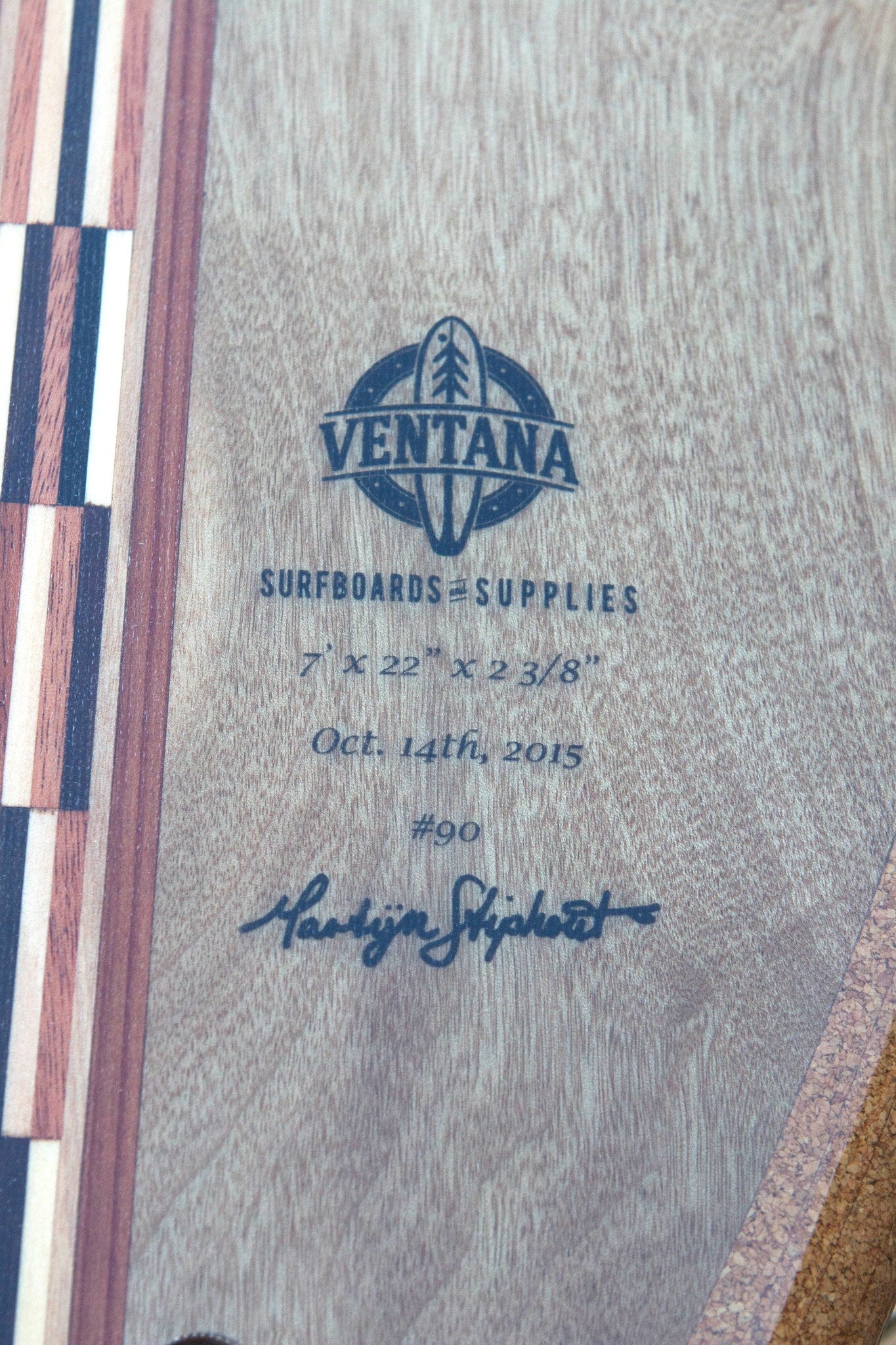 Surfboard - Cooperage Luthier 7&