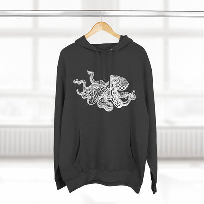 Ventangle Octopus Unisex - Pull-Over Cotton Blend Fleece Hoodie